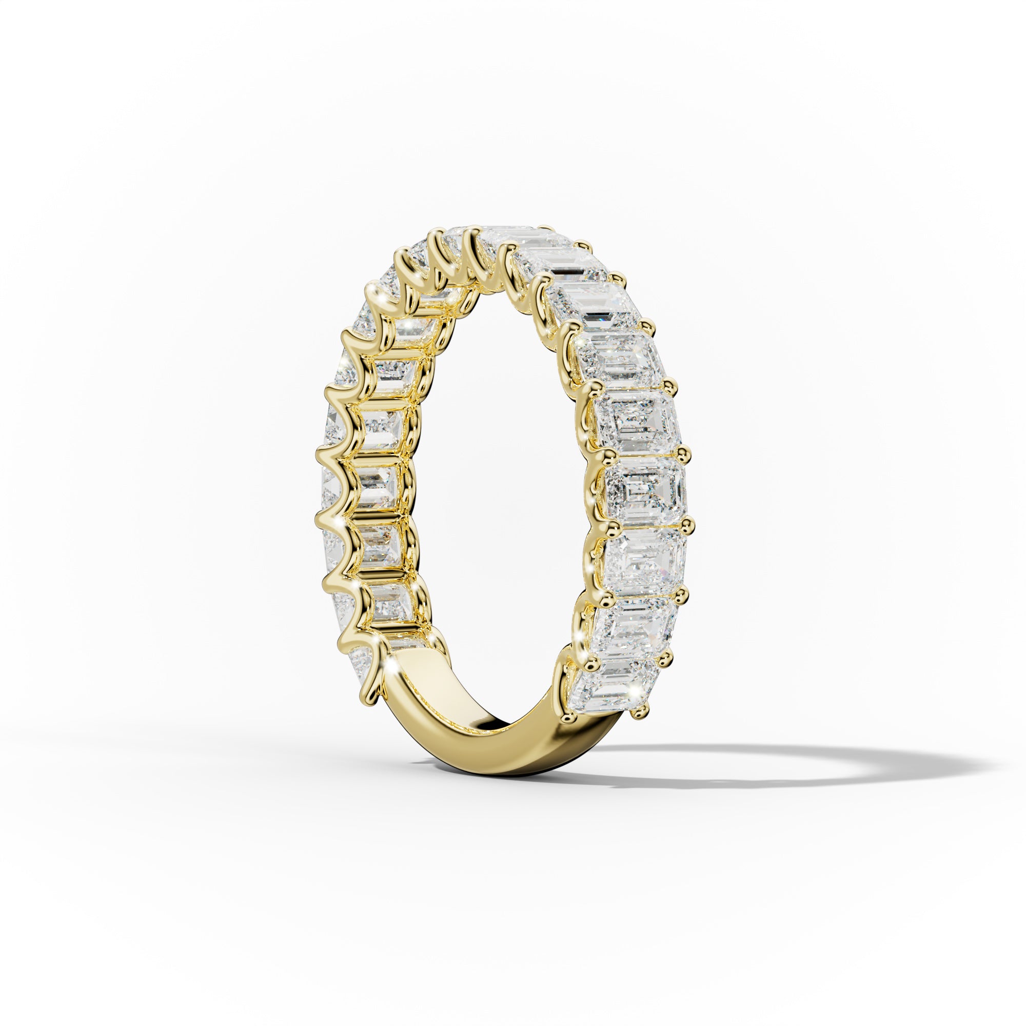 3.0 Carat Emerald Cut Diamond Anniversary Band