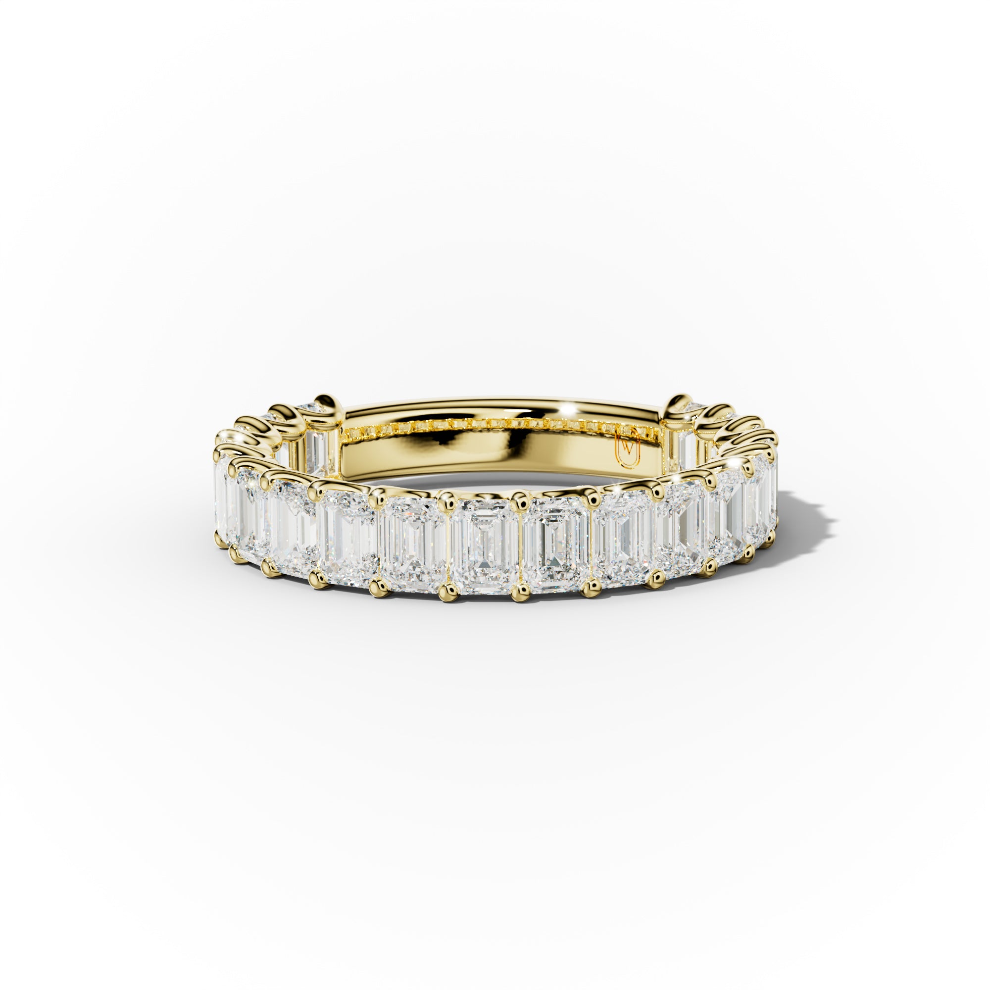 3.0 Carat Emerald Cut Diamond Anniversary Band