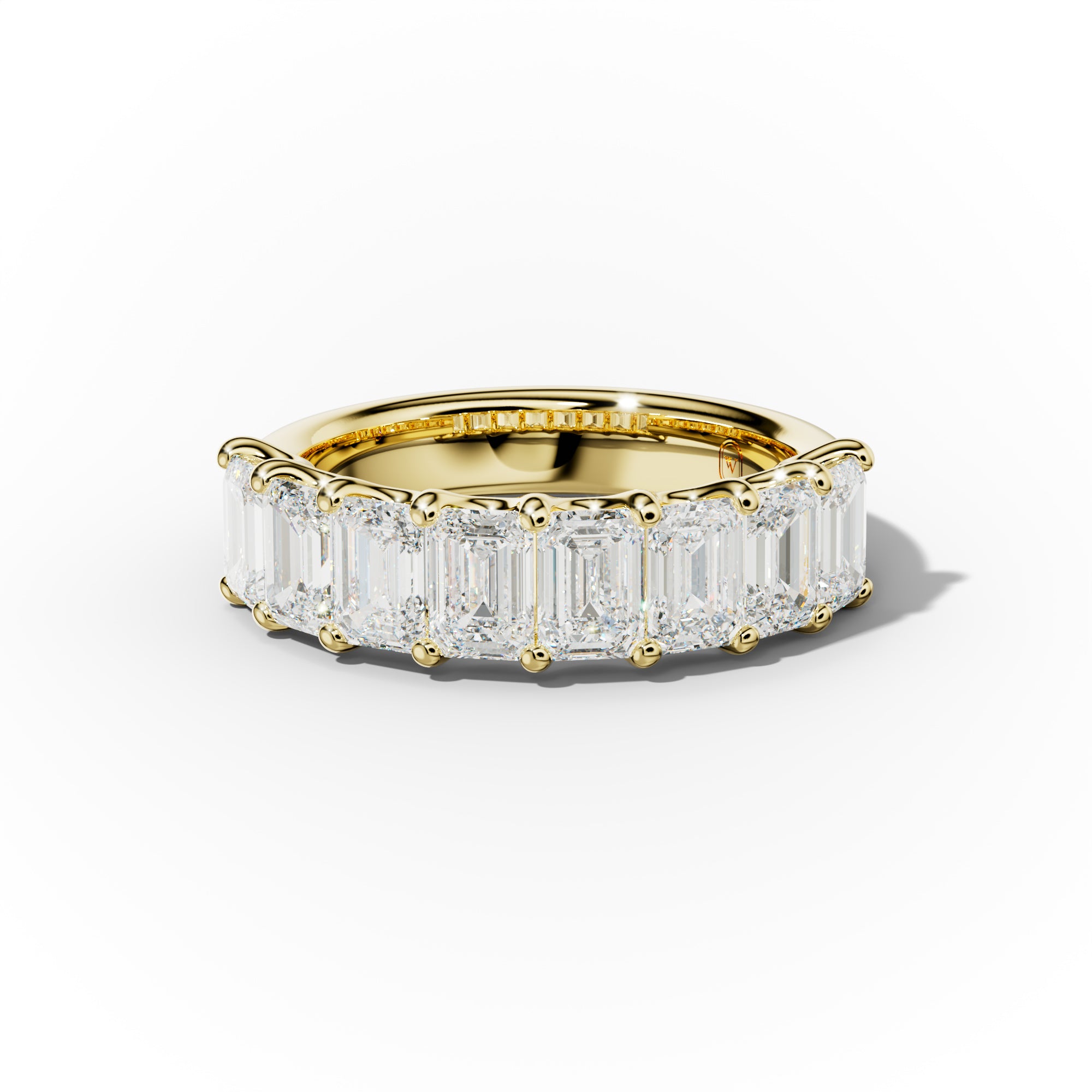 3.0 Carat Emerald Cut Diamond Anniversary Band