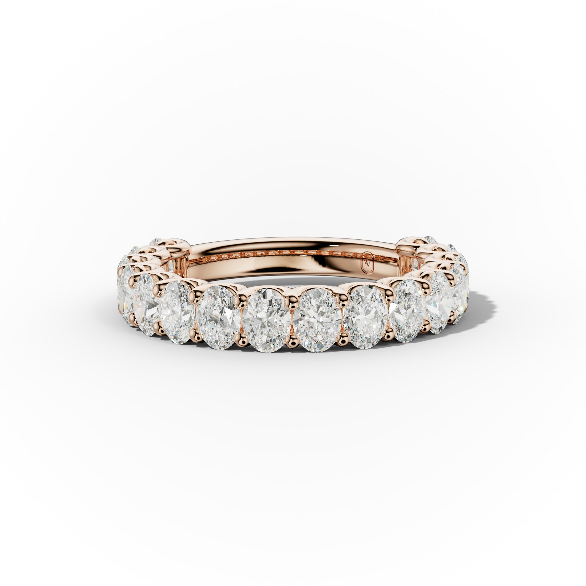 2.0 Carat Oval Diamond Anniversary Band