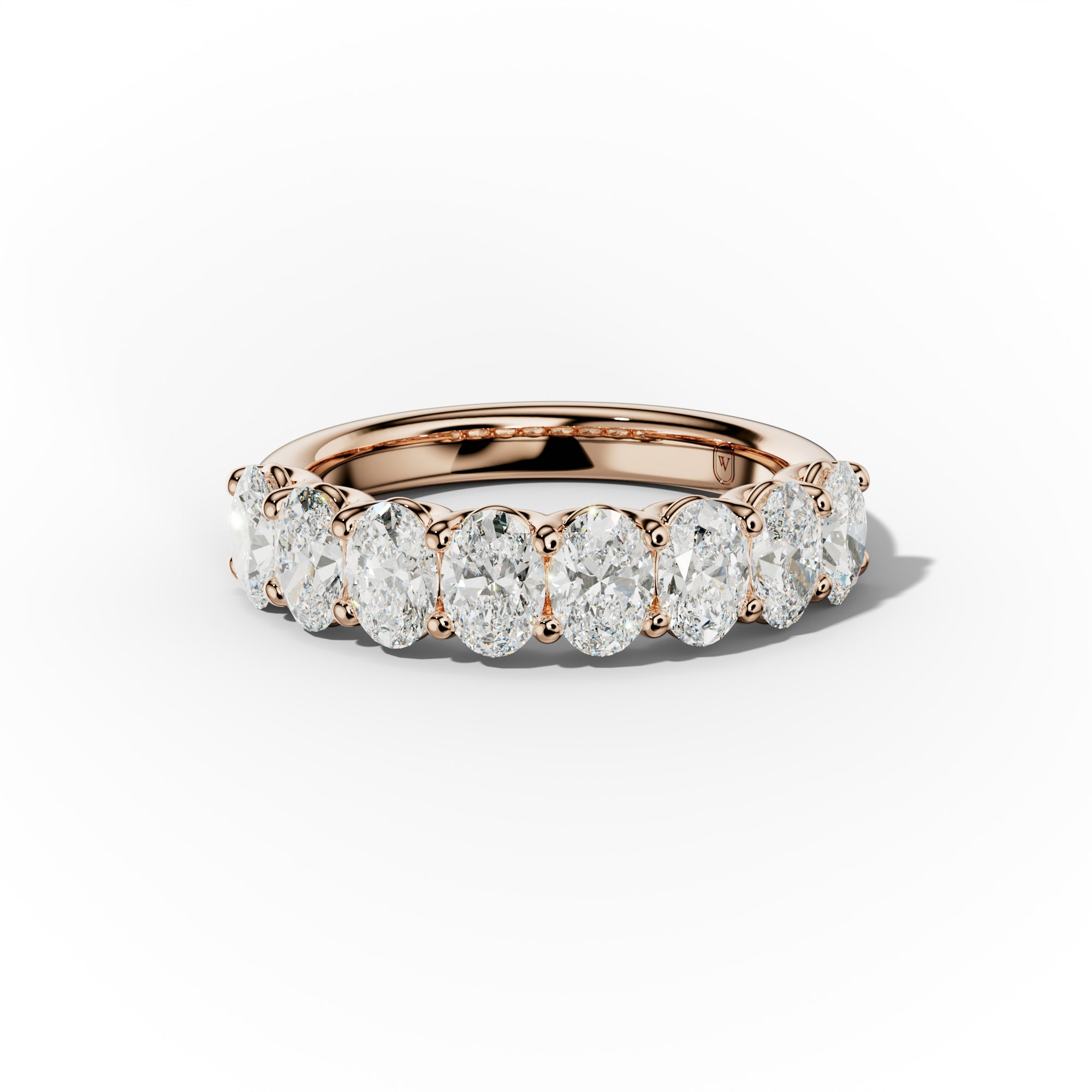 2.0 Carat Oval Diamond Anniversary Band