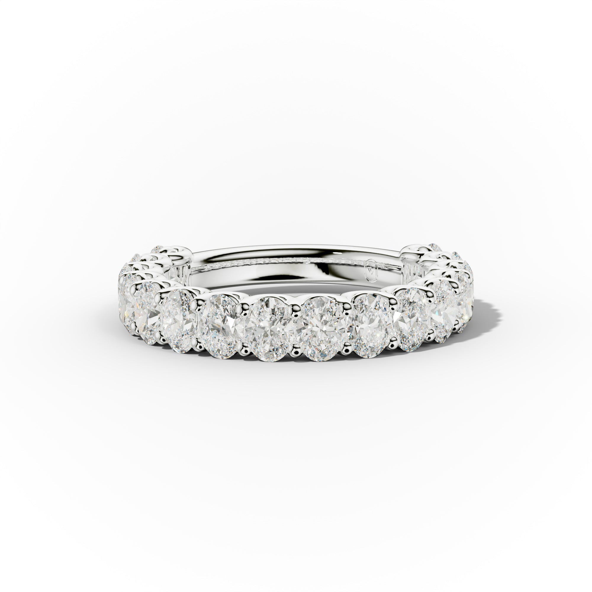2.0 Carat Oval Diamond Anniversary Band