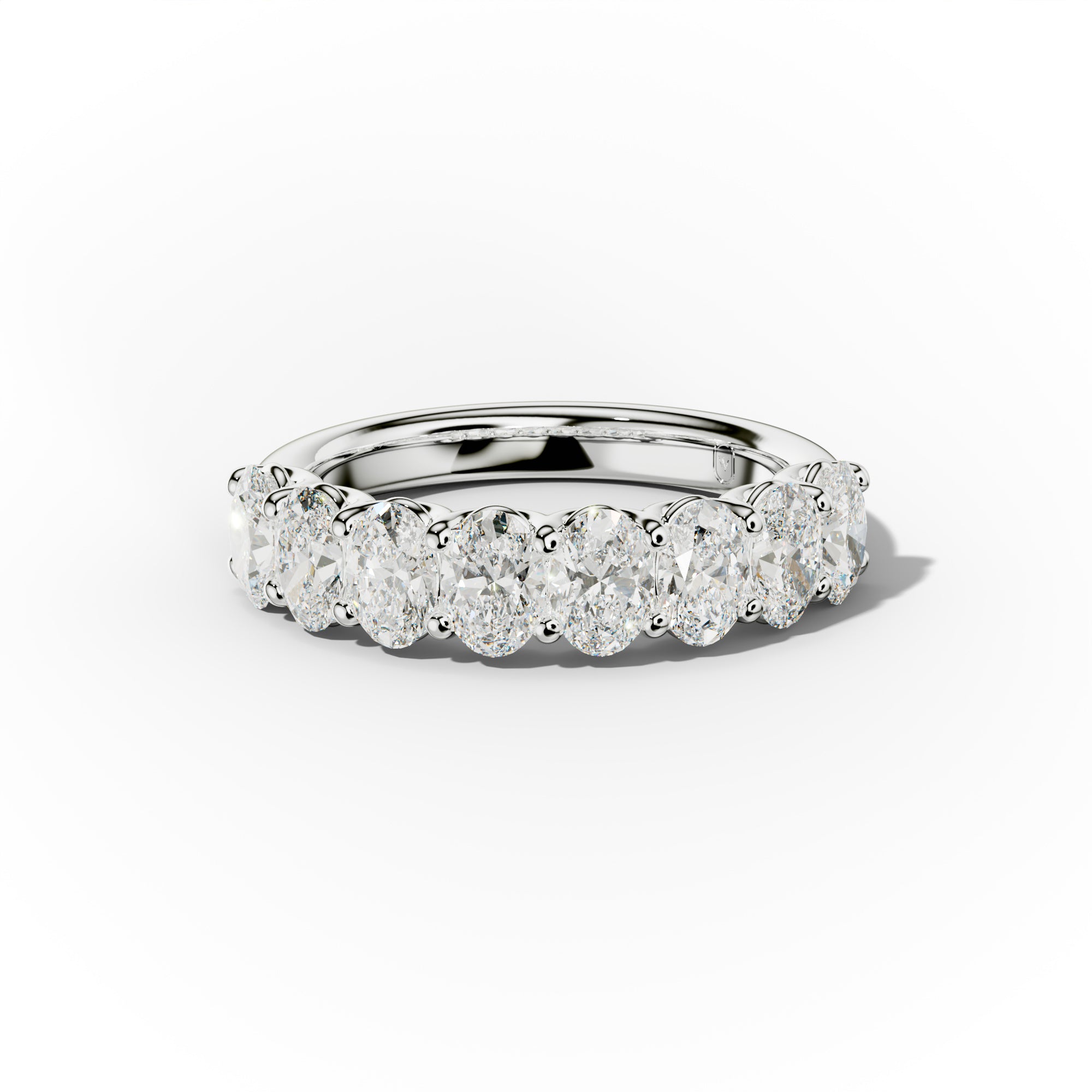 2.0 Carat Oval Diamond Anniversary Band