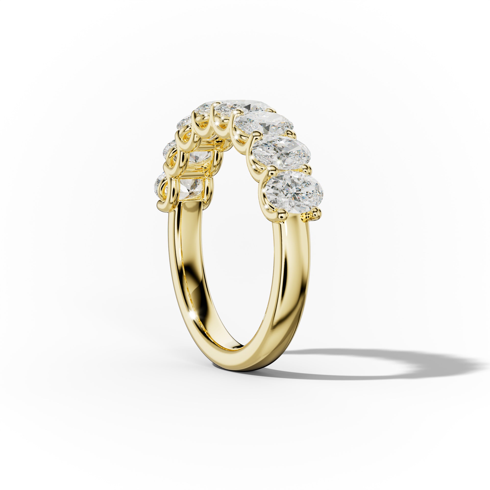 2.0 Carat Oval Diamond Anniversary Band