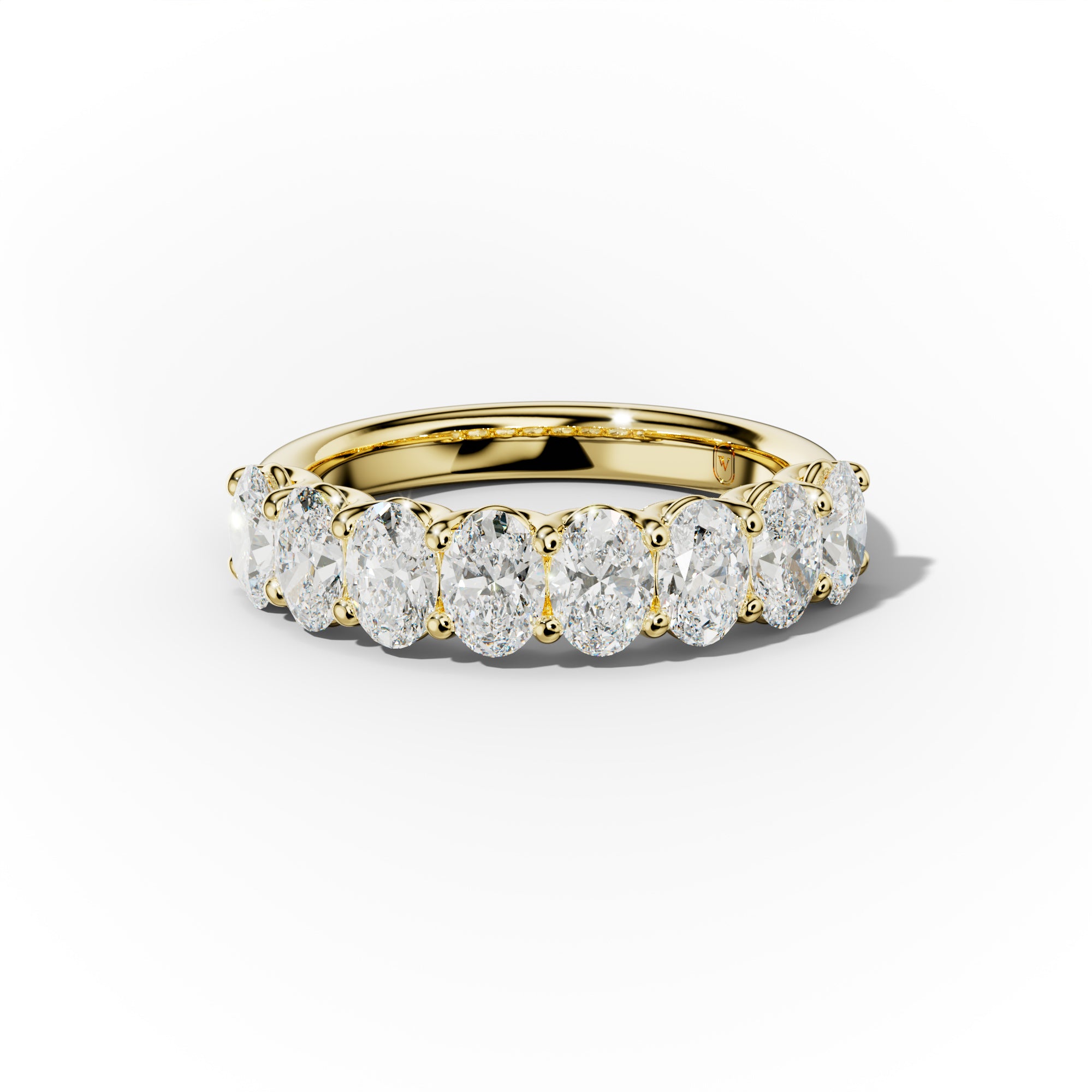 2.0 Carat Oval Diamond Anniversary Band