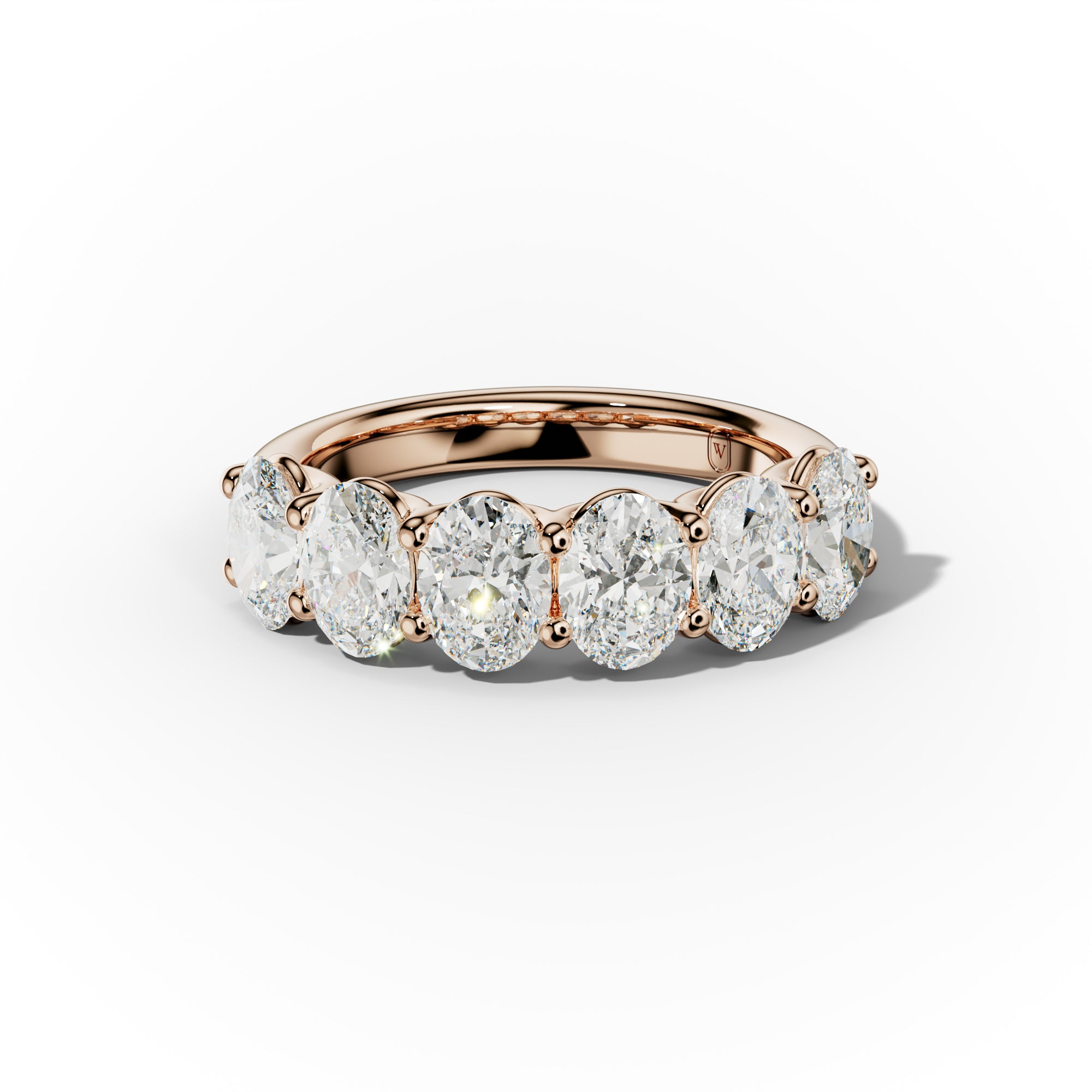 3.0 Carat Oval Cut Diamond Anniversary Band