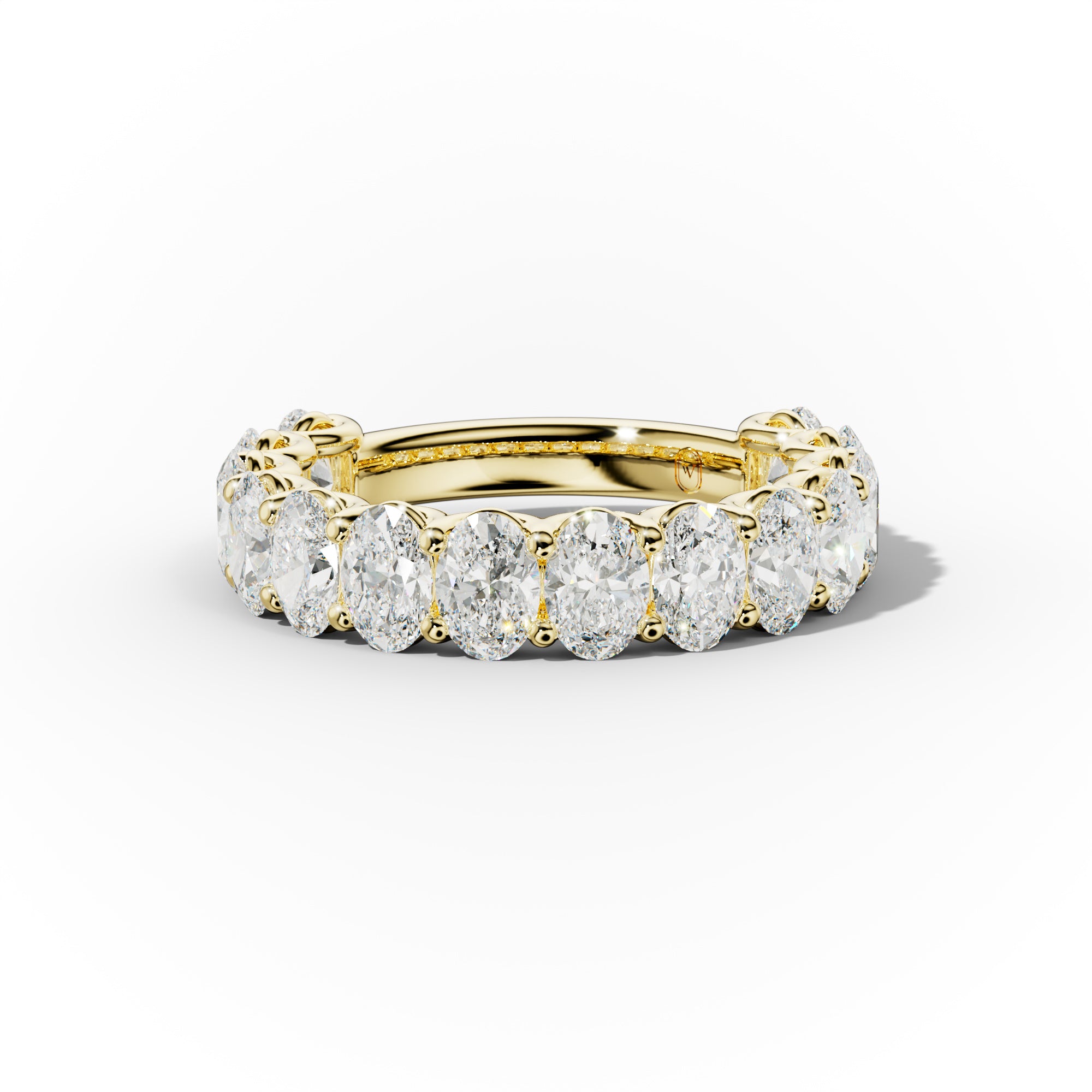 3.0 Carat Oval Cut Diamond Anniversary Band
