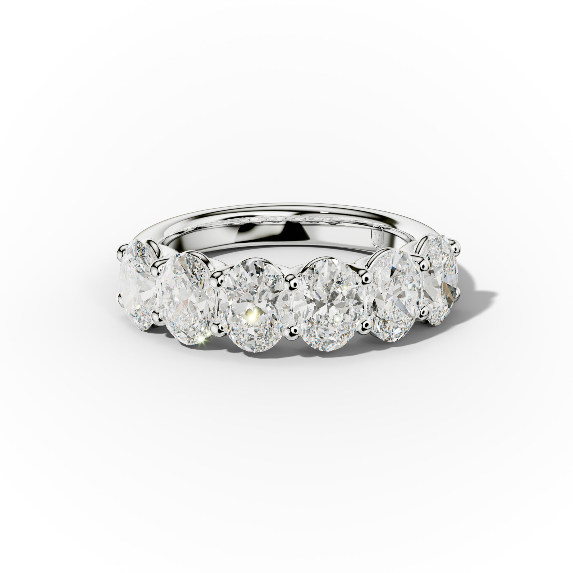 3.0 Carat Oval Cut Diamond Anniversary Band