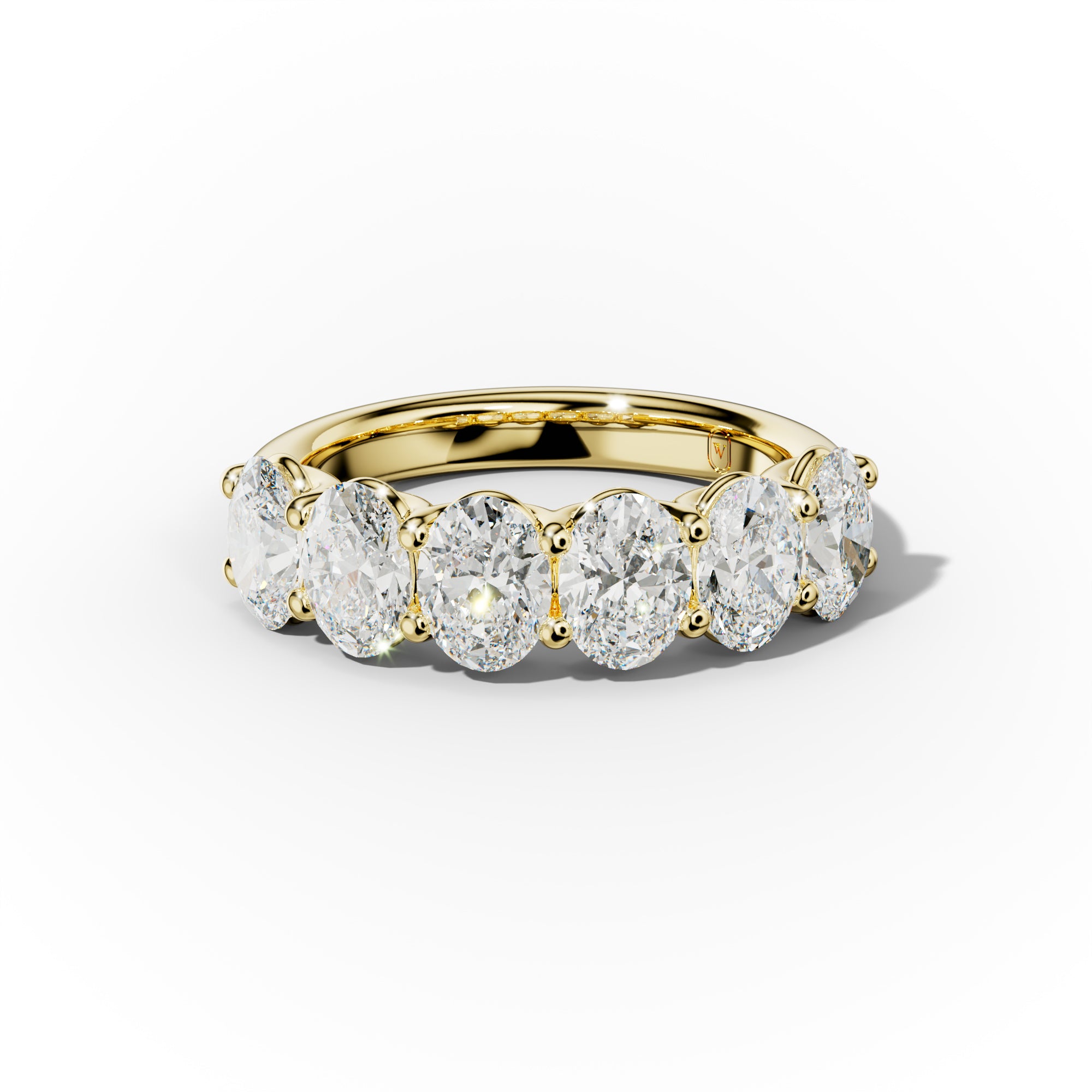3.0 Carat Oval Cut Diamond Anniversary Band