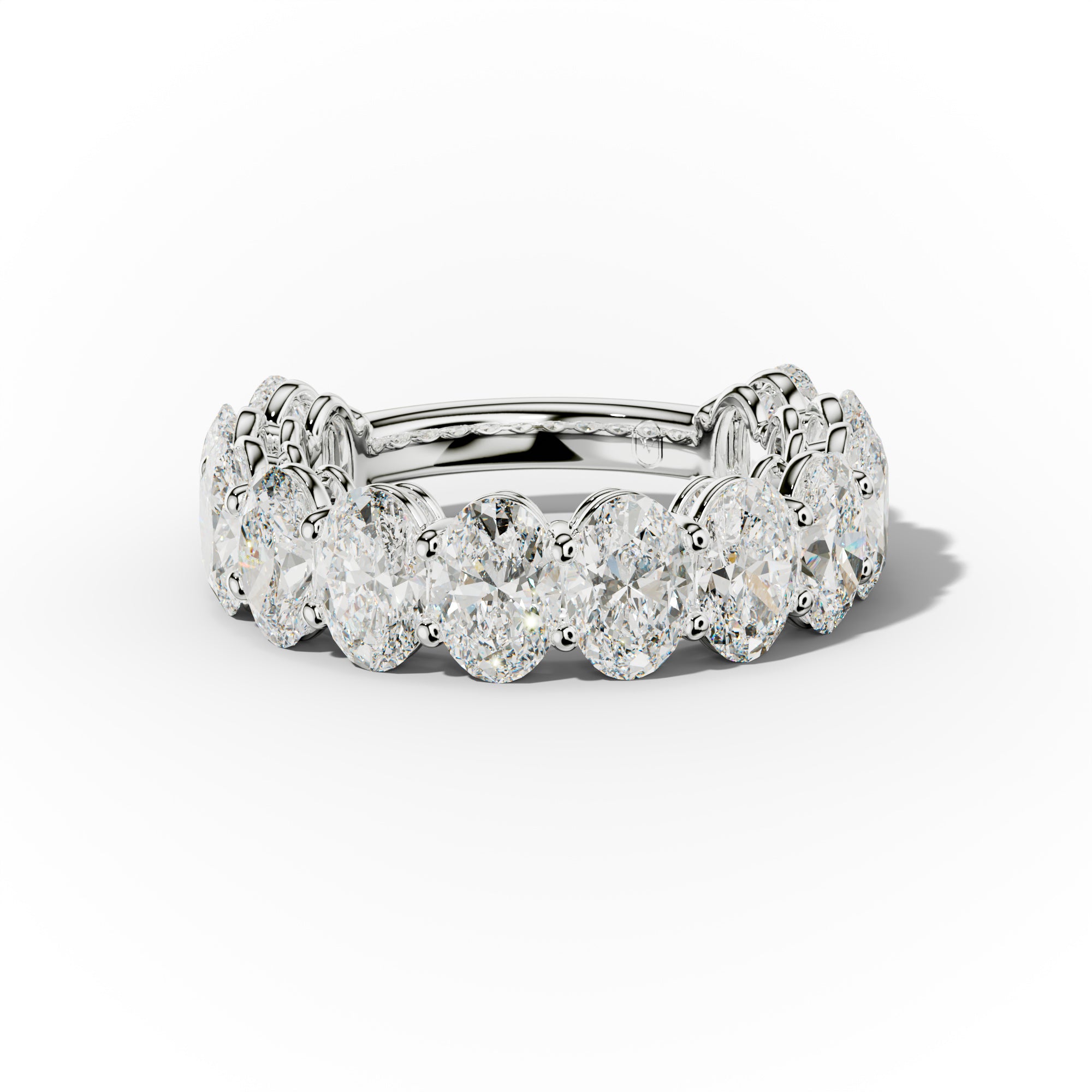 6.0 Carat Oval Diamond Anniversary Band