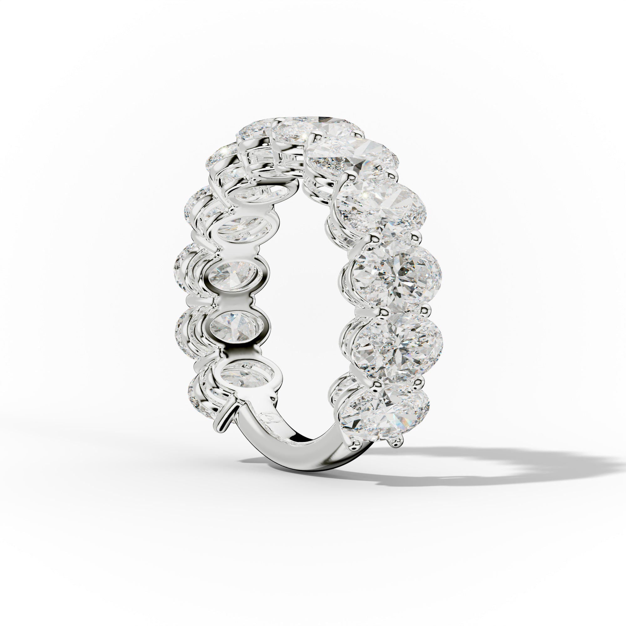 6.0 Carat Oval Diamond Anniversary Band