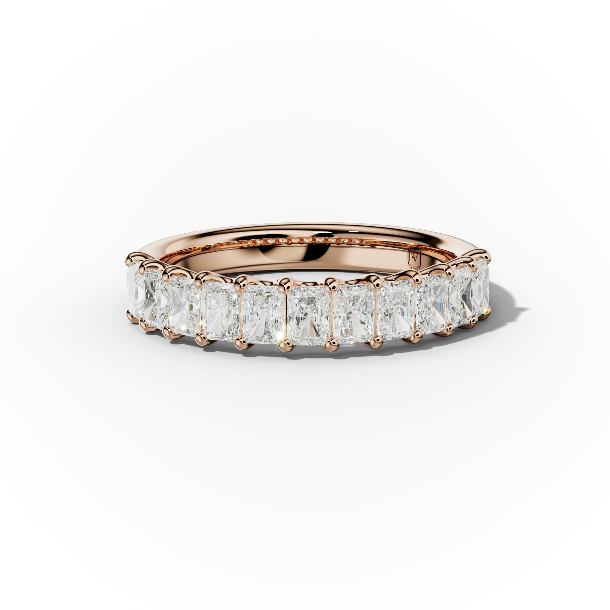1.0 Carat Radiant Cut Diamond Anniversary Band