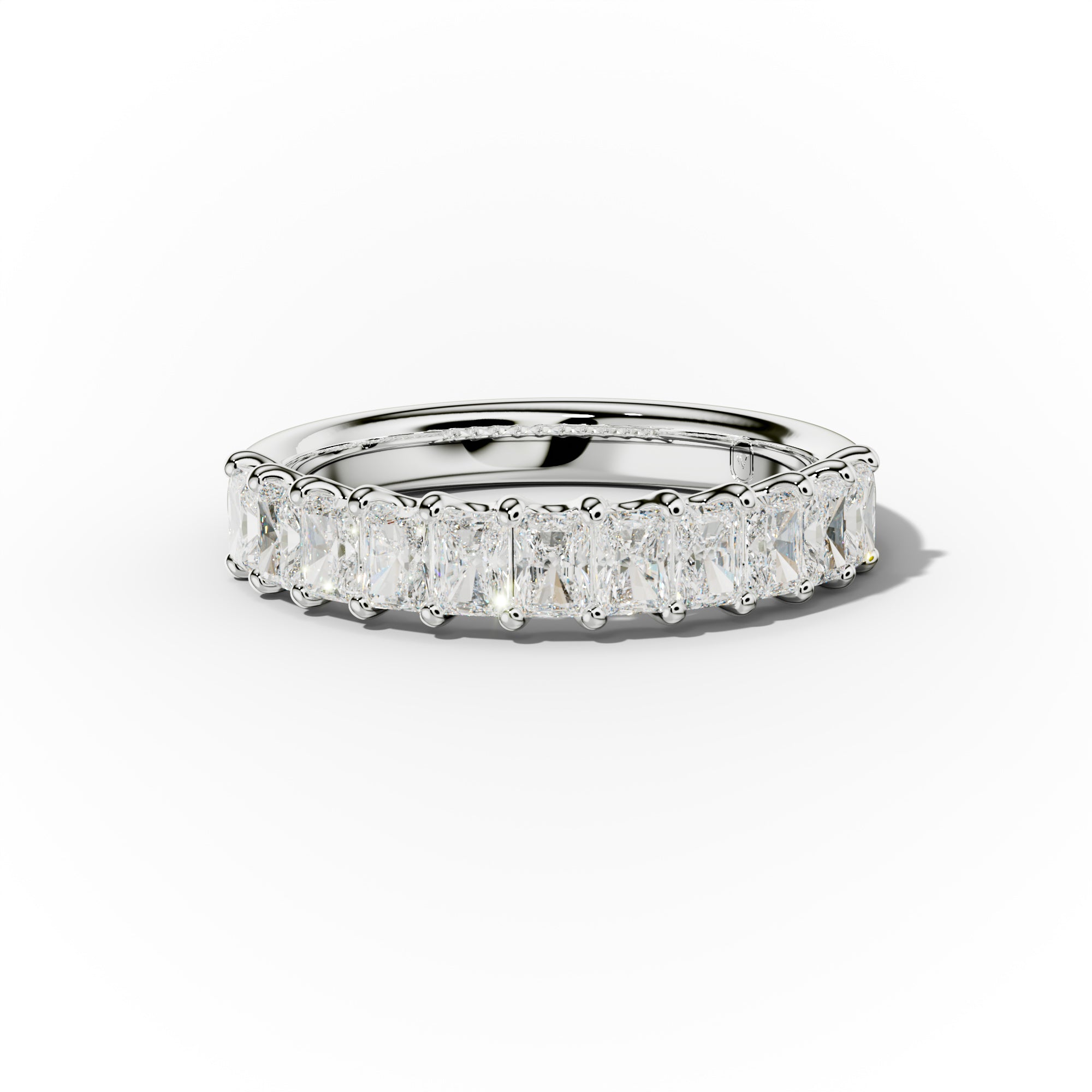 1.0 Carat Radiant Cut Diamond Anniversary Band
