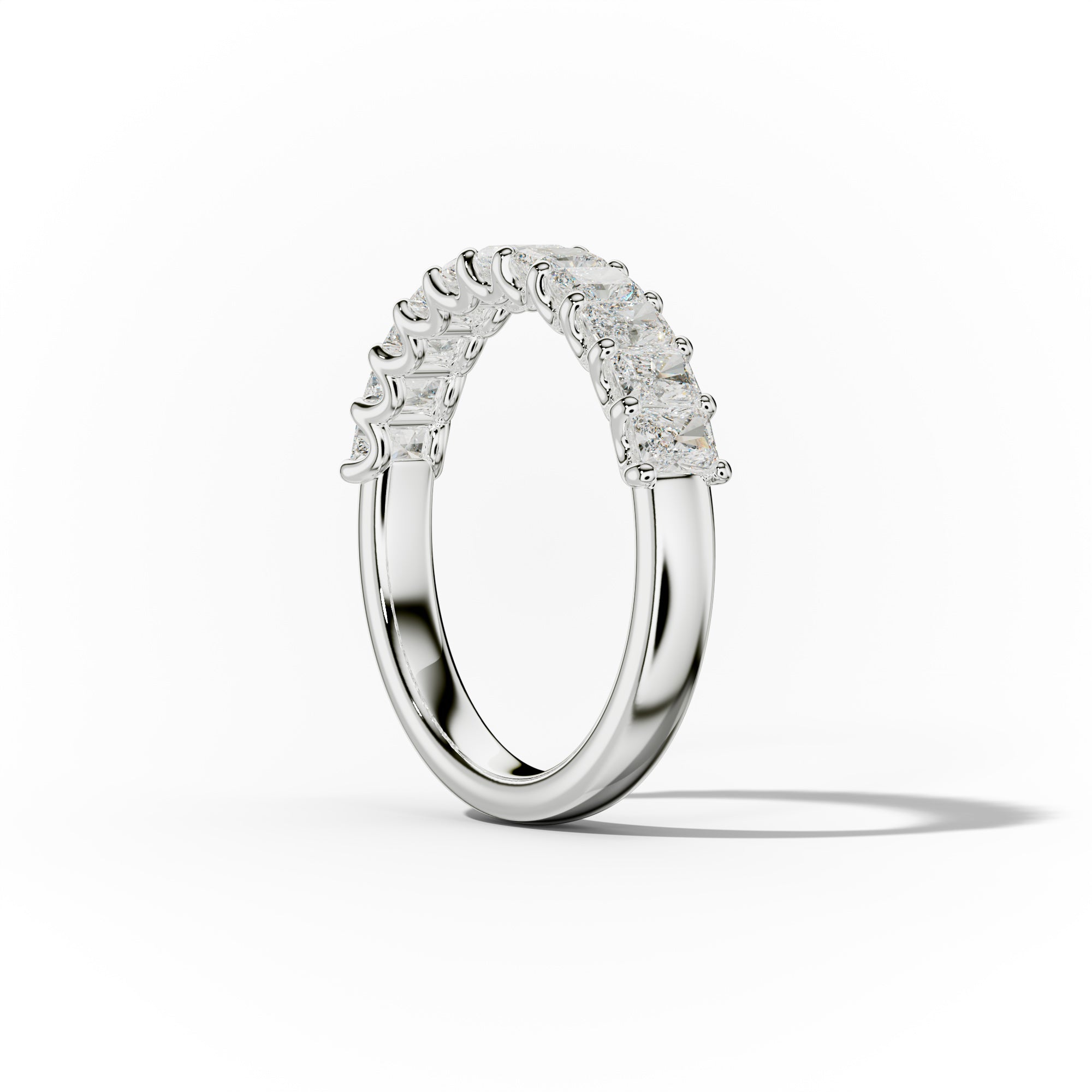1.0 Carat Radiant Cut Diamond Anniversary Band