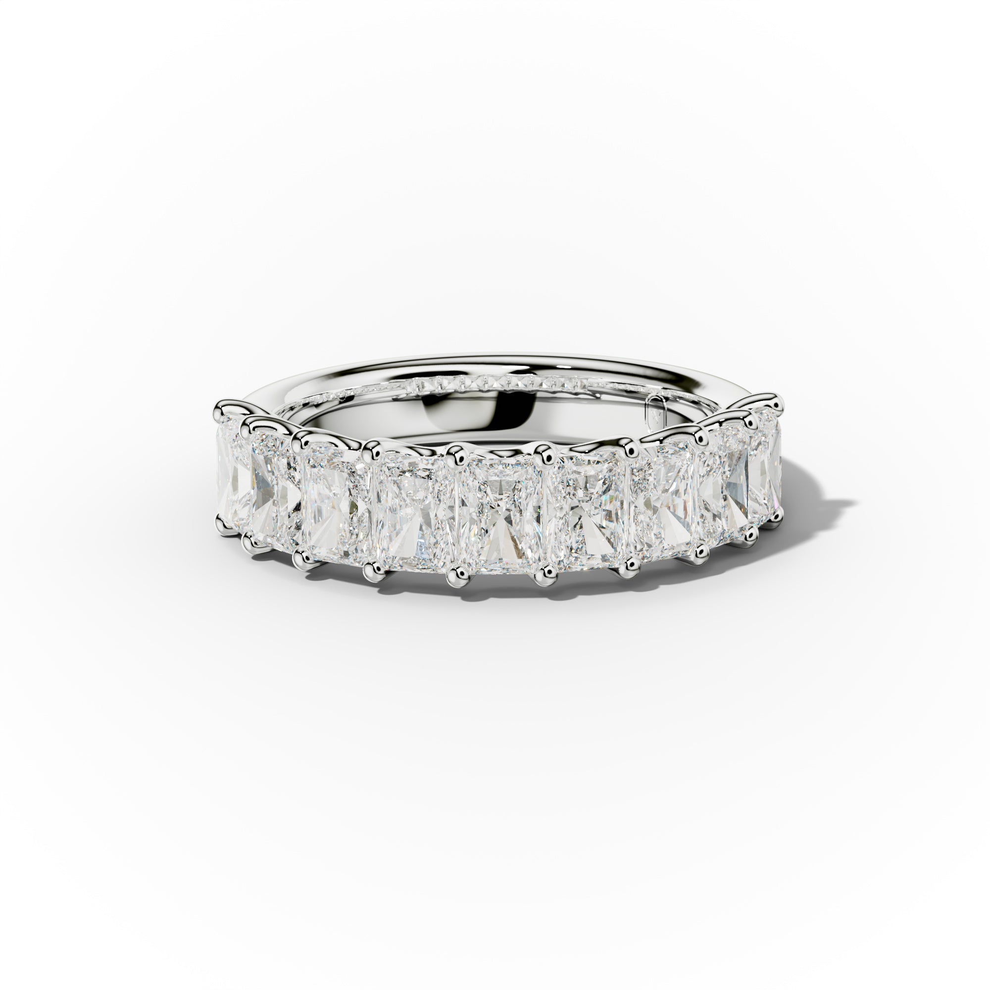 2.0 Carat Radiant Cut Diamond Anniversary band