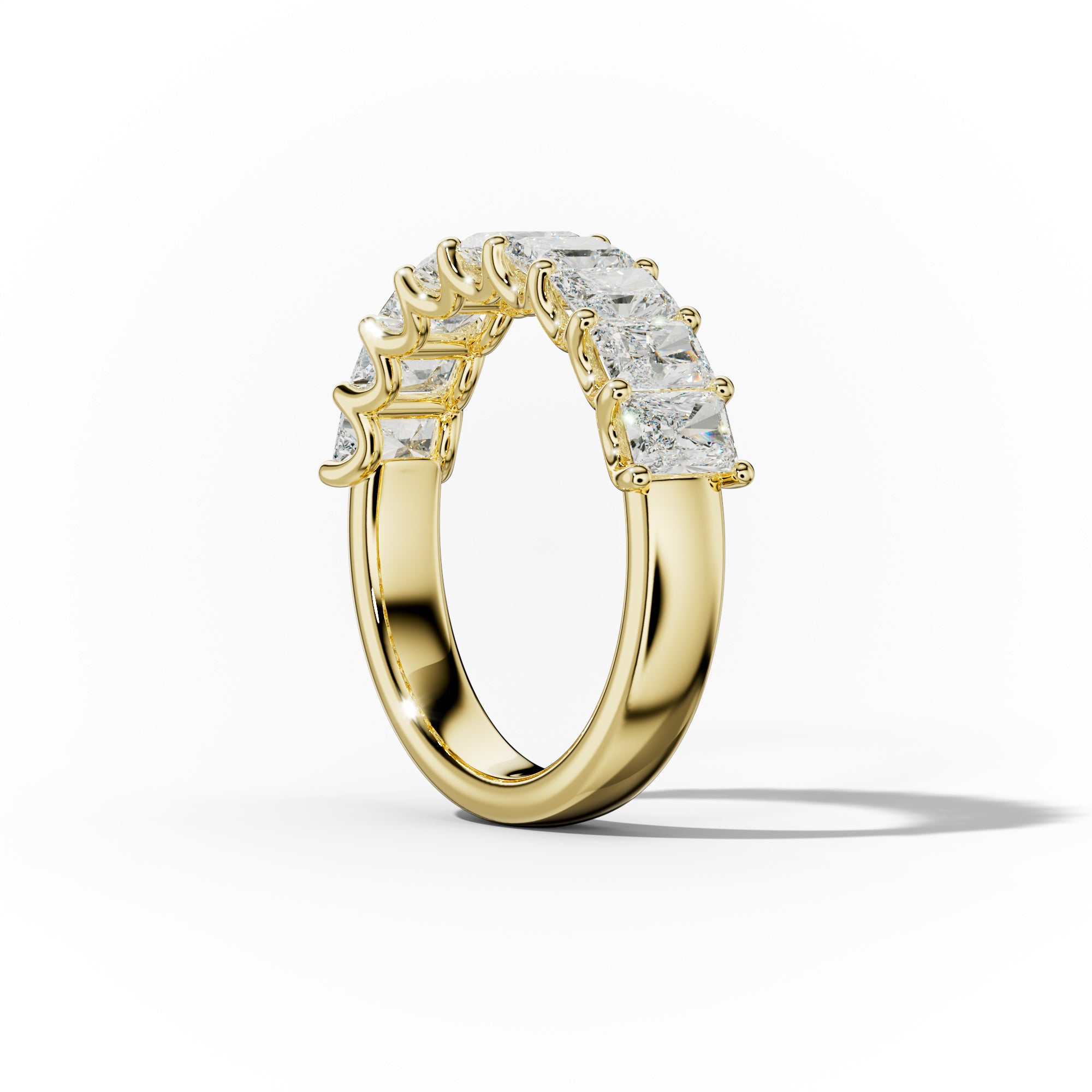 2.0 Carat Radiant Cut Diamond Anniversary band