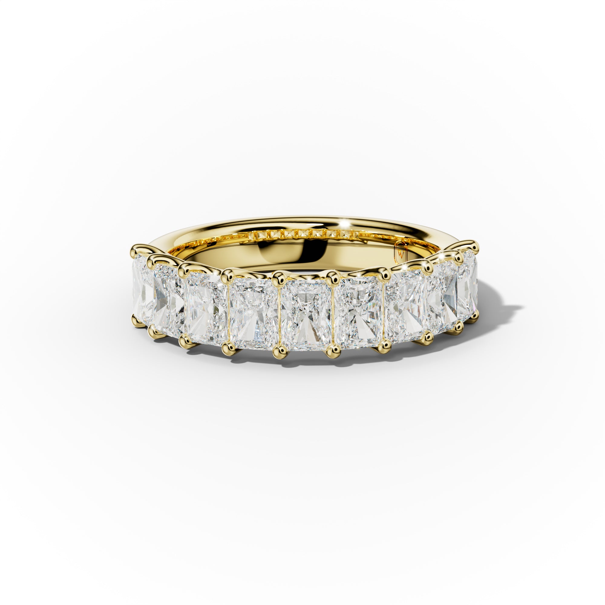 2.0 Carat Radiant Cut Diamond Anniversary band
