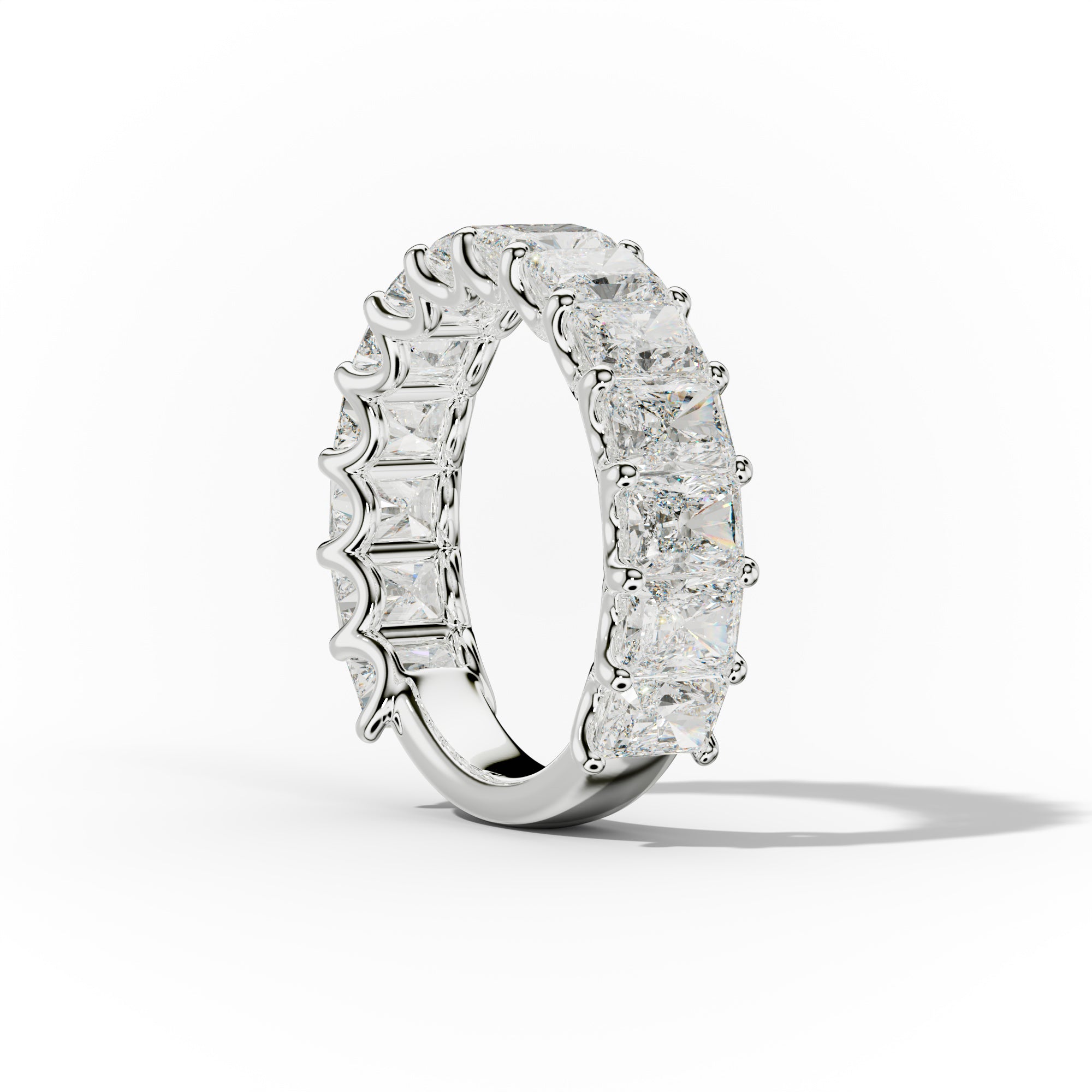 5.0 Carat Radiant Cut Diamond Anniversary Band