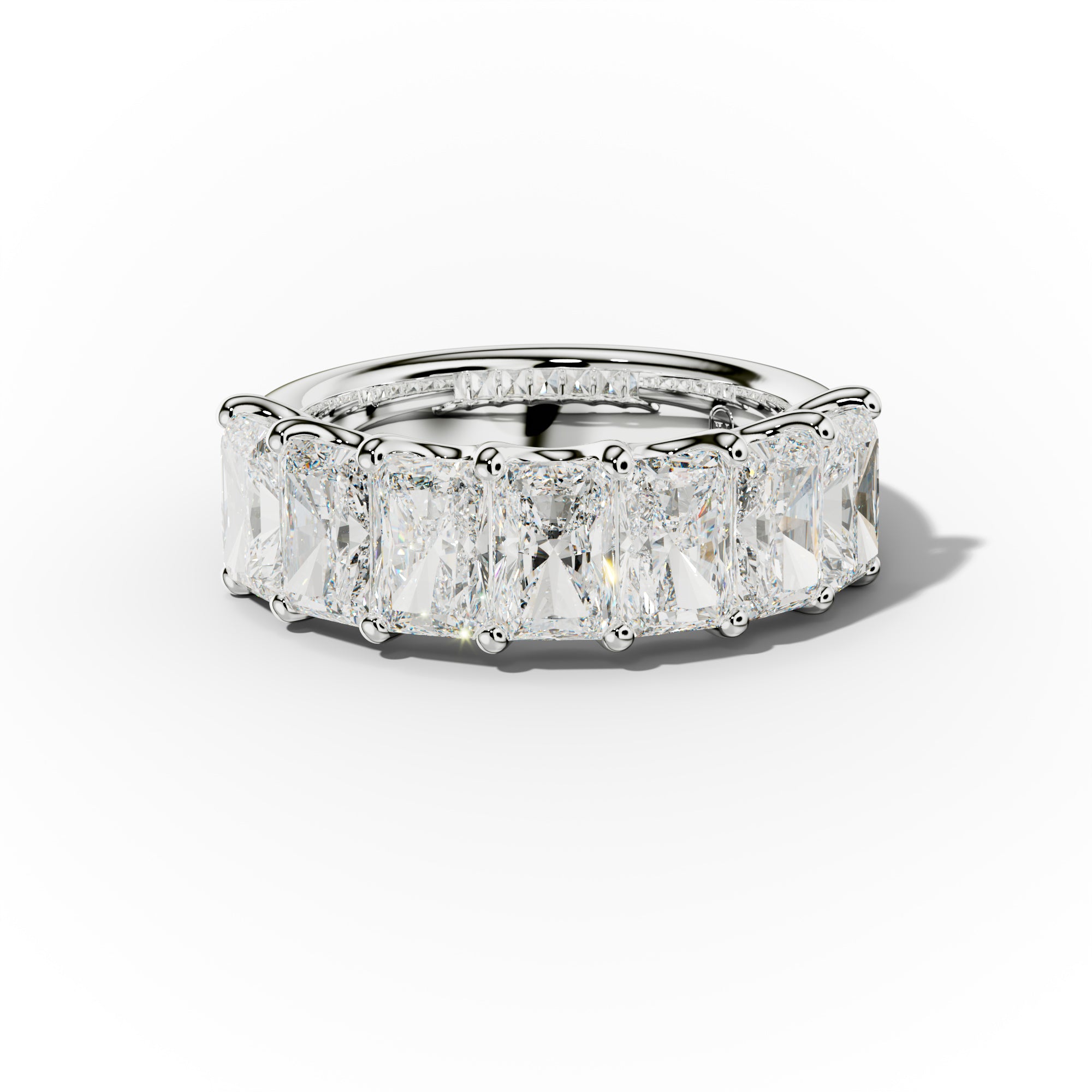 5.0 Carat Radiant Cut Diamond Anniversary Band