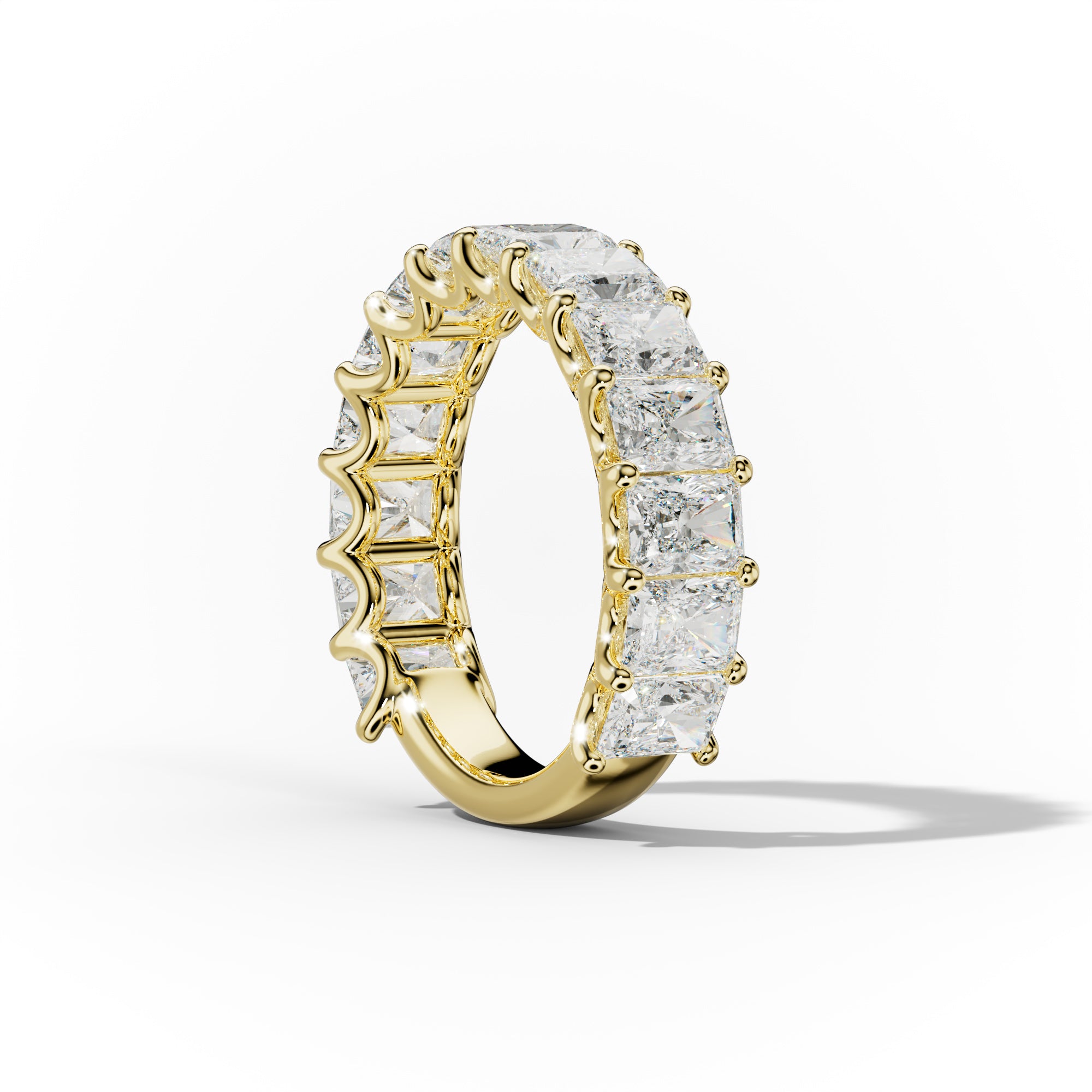 5.0 Carat Radiant Cut Diamond Anniversary Band