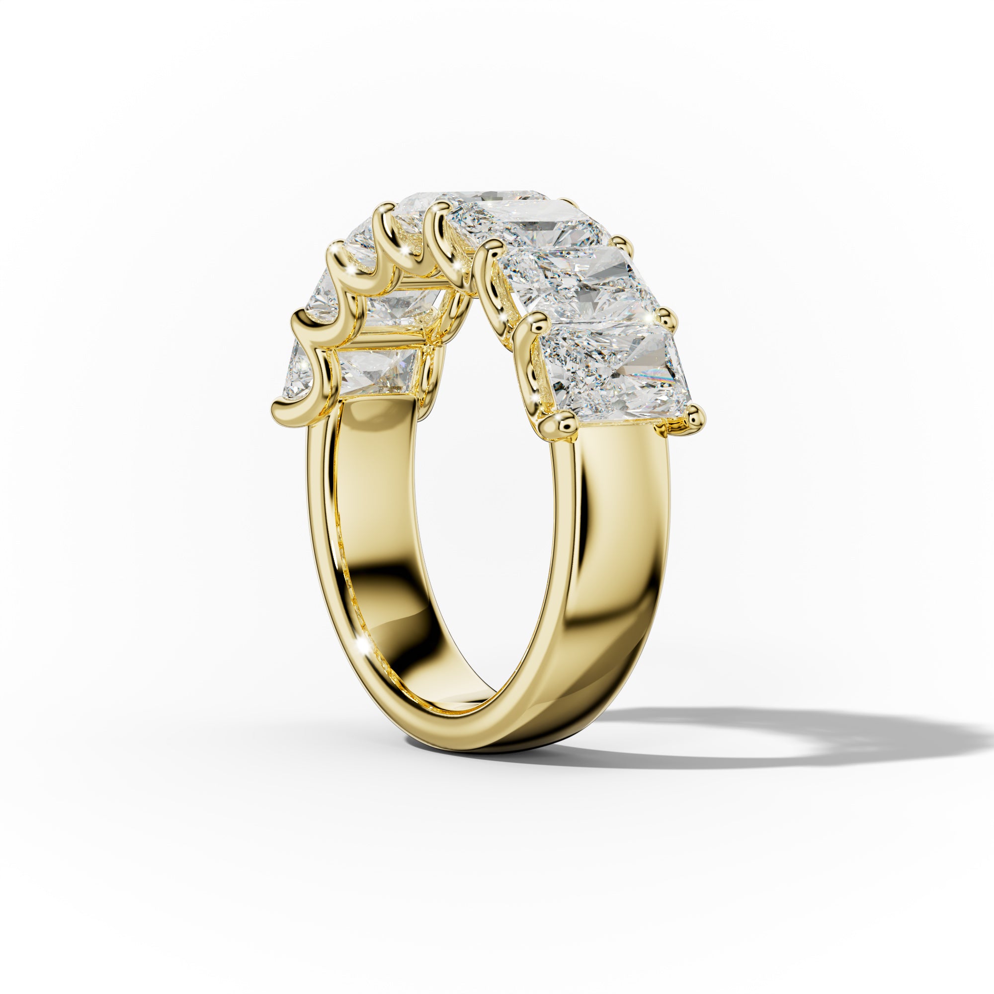 5.0 Carat Radiant Cut Diamond Anniversary Band