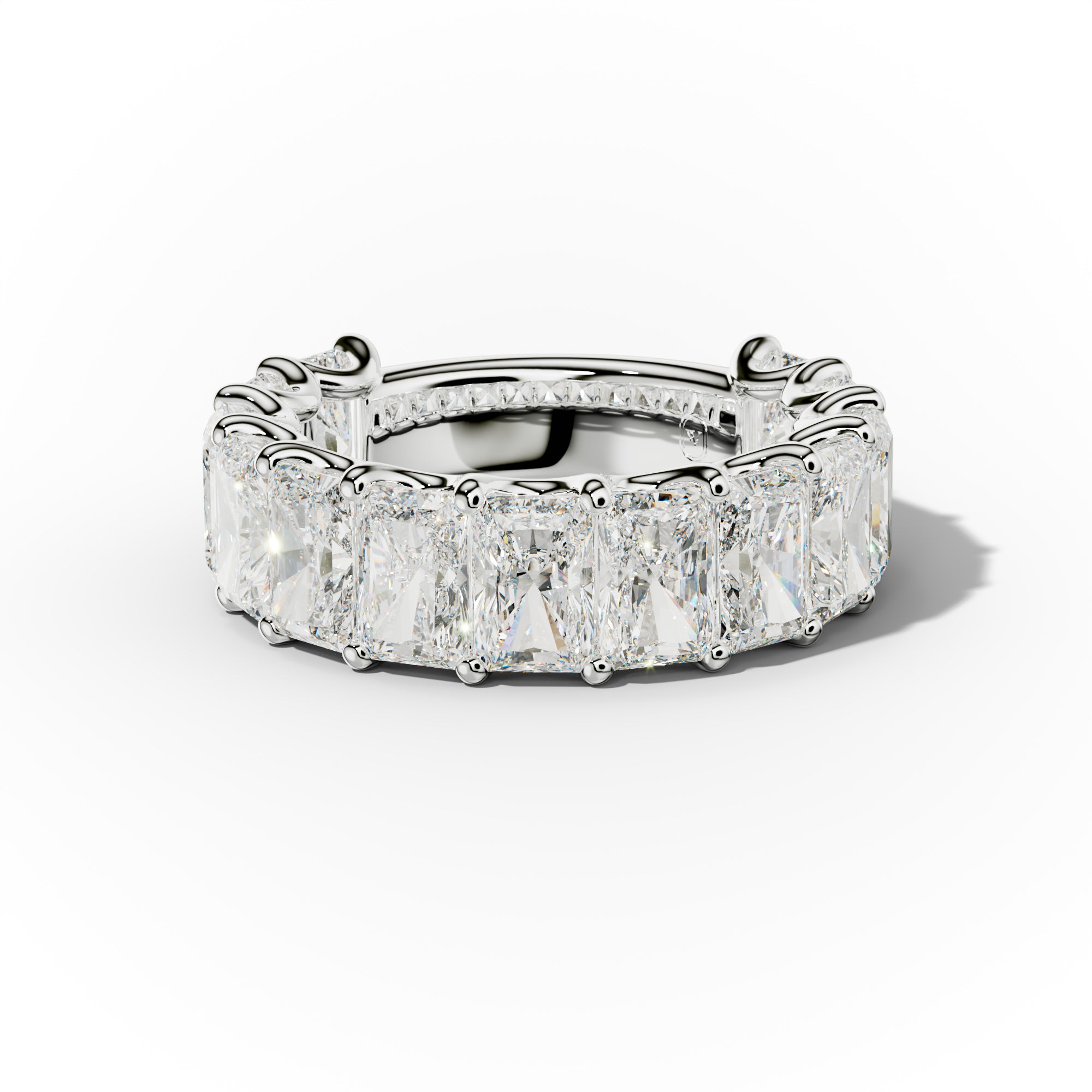 9.0 Carat Radiant Cut Diamond Anniversary Band