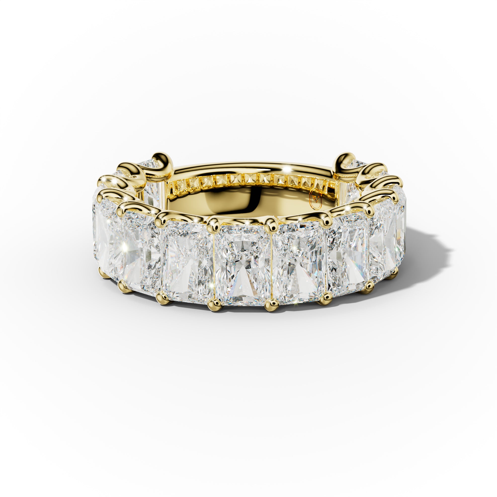 9.0 Carat Radiant Cut Diamond Anniversary Band