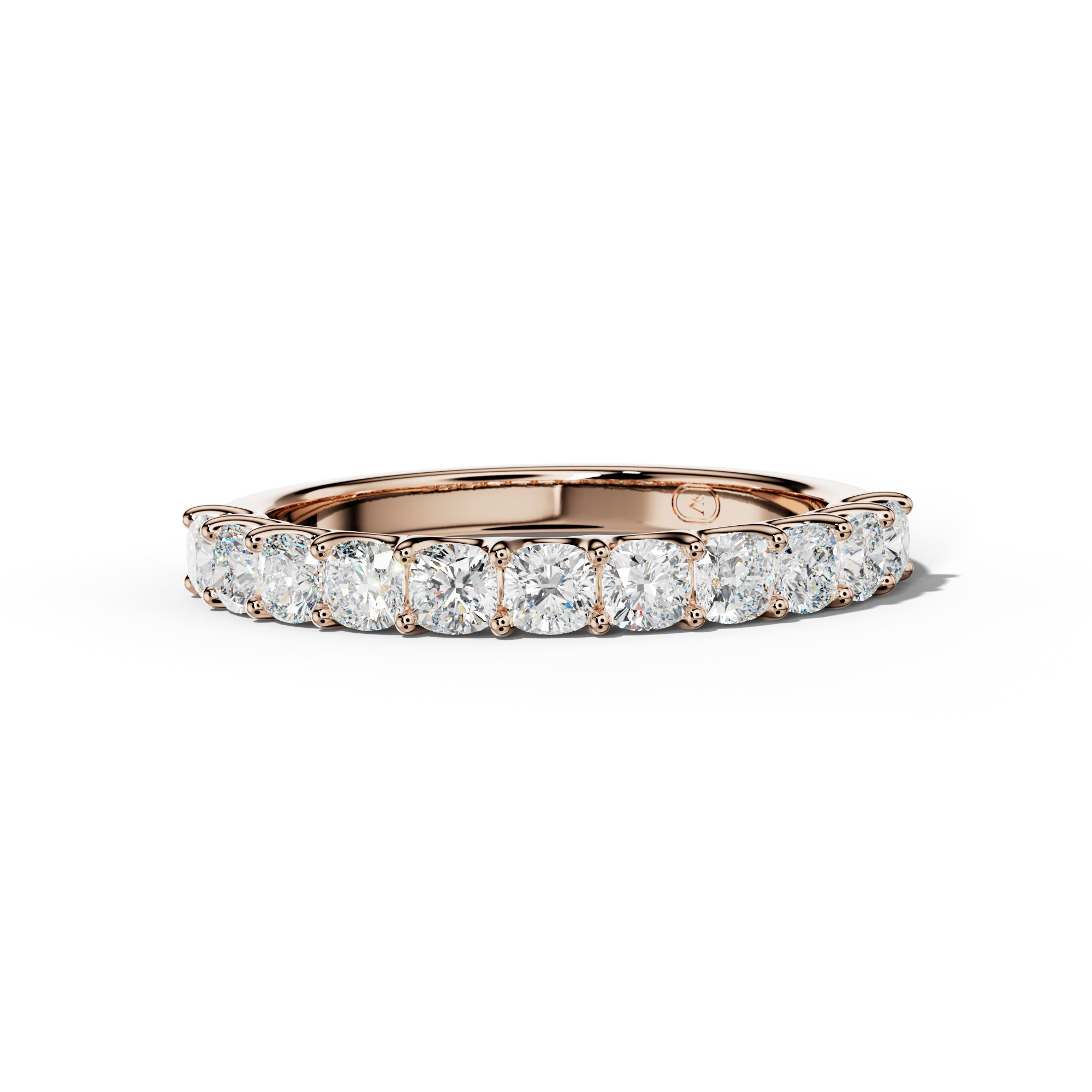 1.0 Carat Cushion Diamond Half Anniversary Band U Prong
