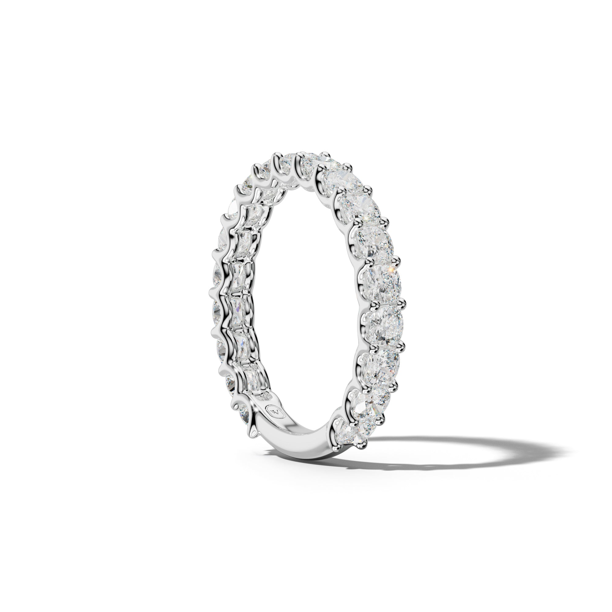 2.0 Carat Cushion Diamond 3/4 Anniversary Band U Prong