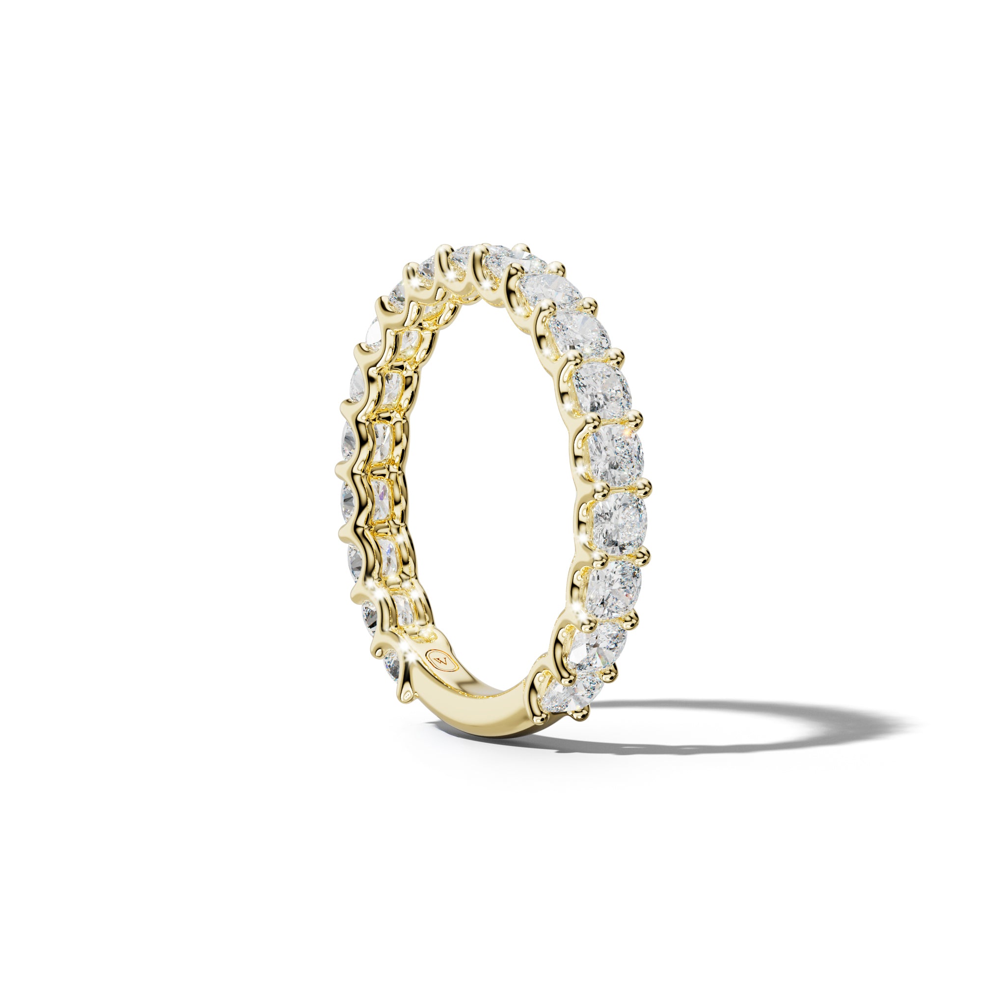 2.0 Carat Cushion Diamond 3/4 Anniversary Band U Prong
