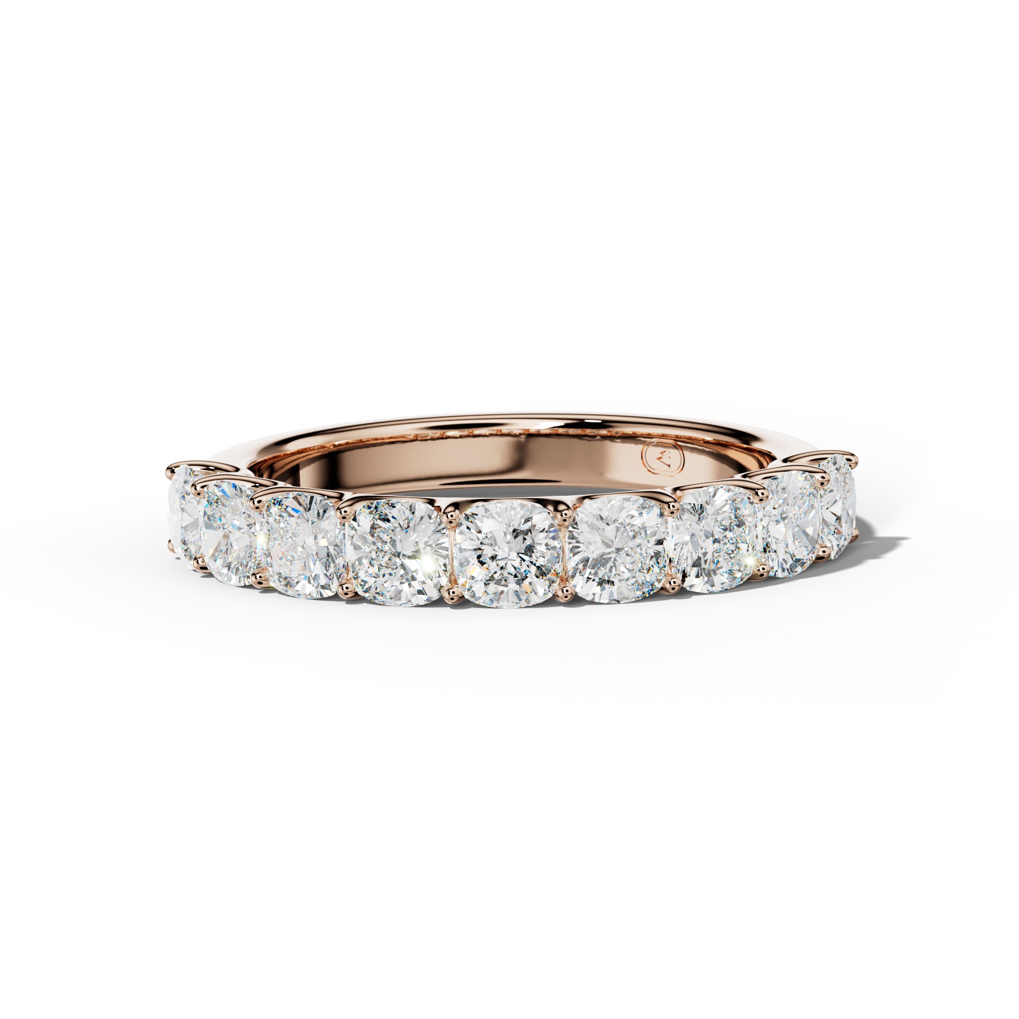 2.0 Carat Cushion Diamond Half Anniversary Band U Prong