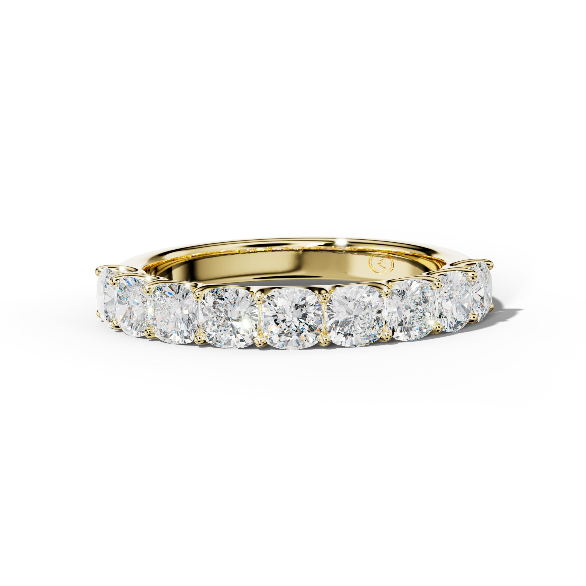 2.0 Carat Cushion Diamond Half Anniversary Band U Prong