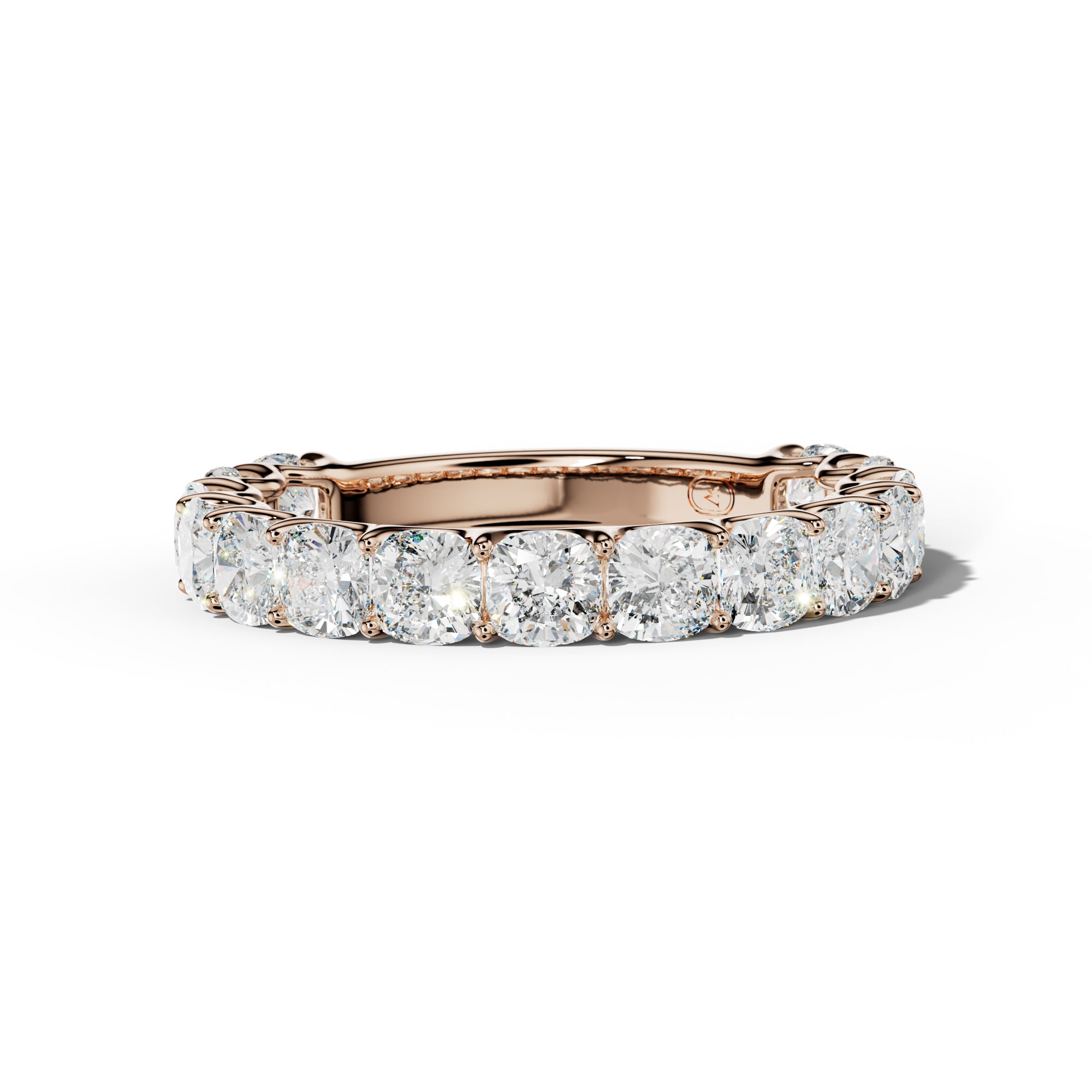 3.0 Carat Cushion Diamond 3/4 Anniversary Band U Prong