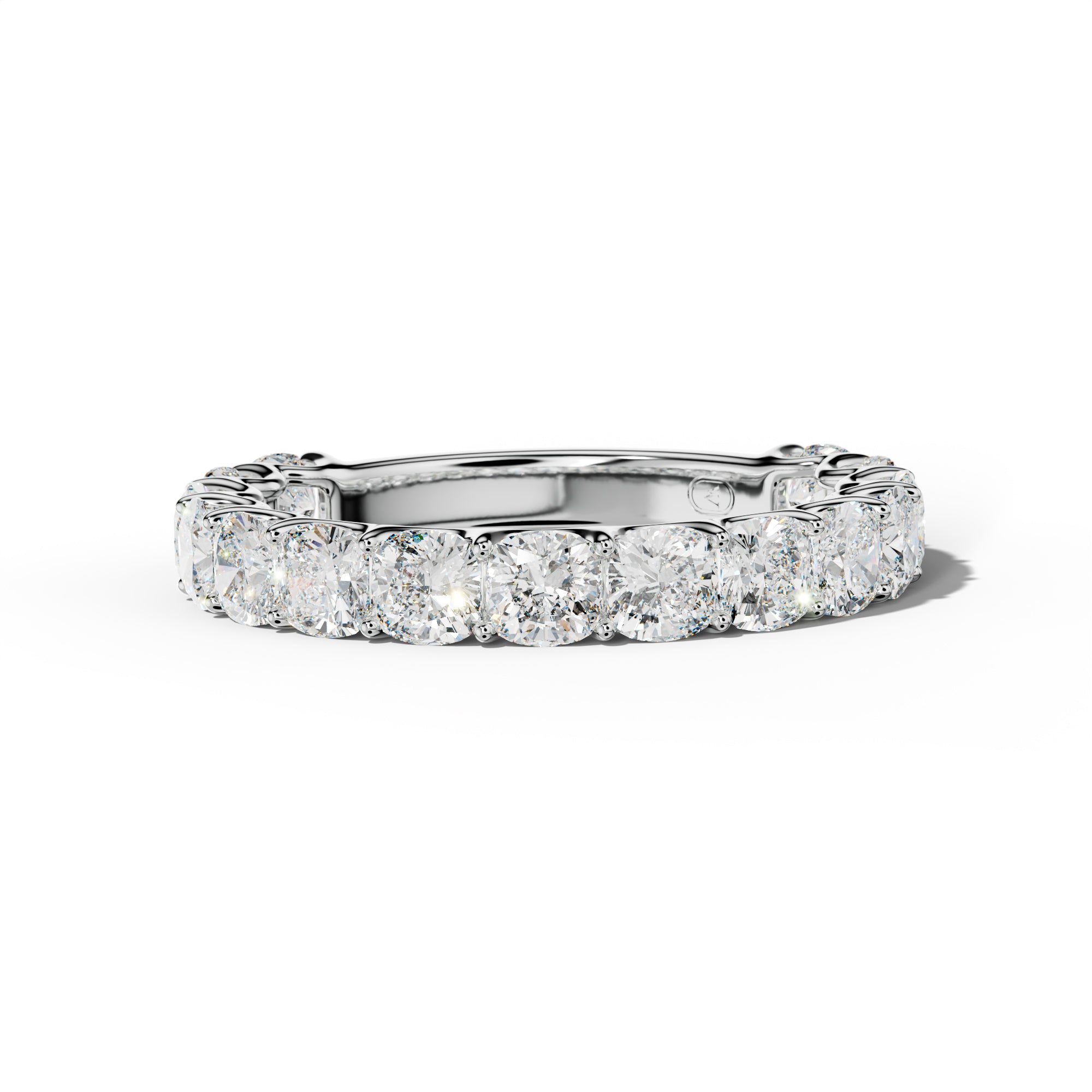 3.0 Carat Cushion Diamond 3/4 Anniversary Band U Prong