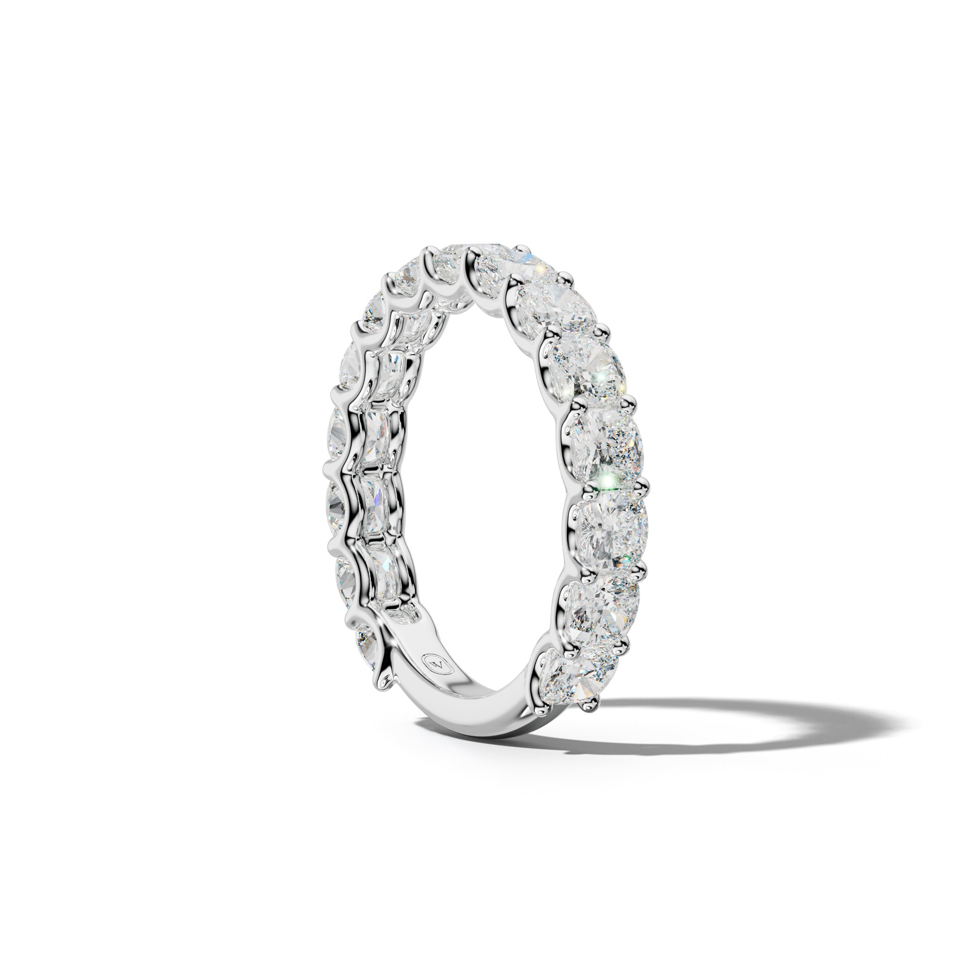 3.0 Carat Cushion Diamond 3/4 Anniversary Band U Prong