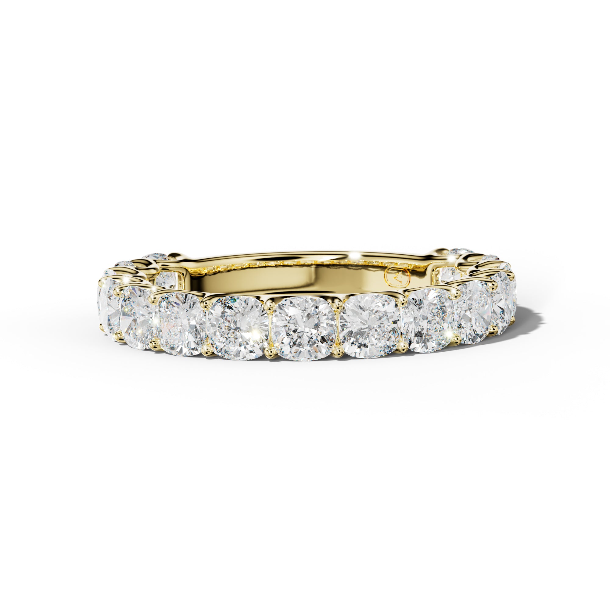 3.0 Carat Cushion Diamond 3/4 Anniversary Band U Prong