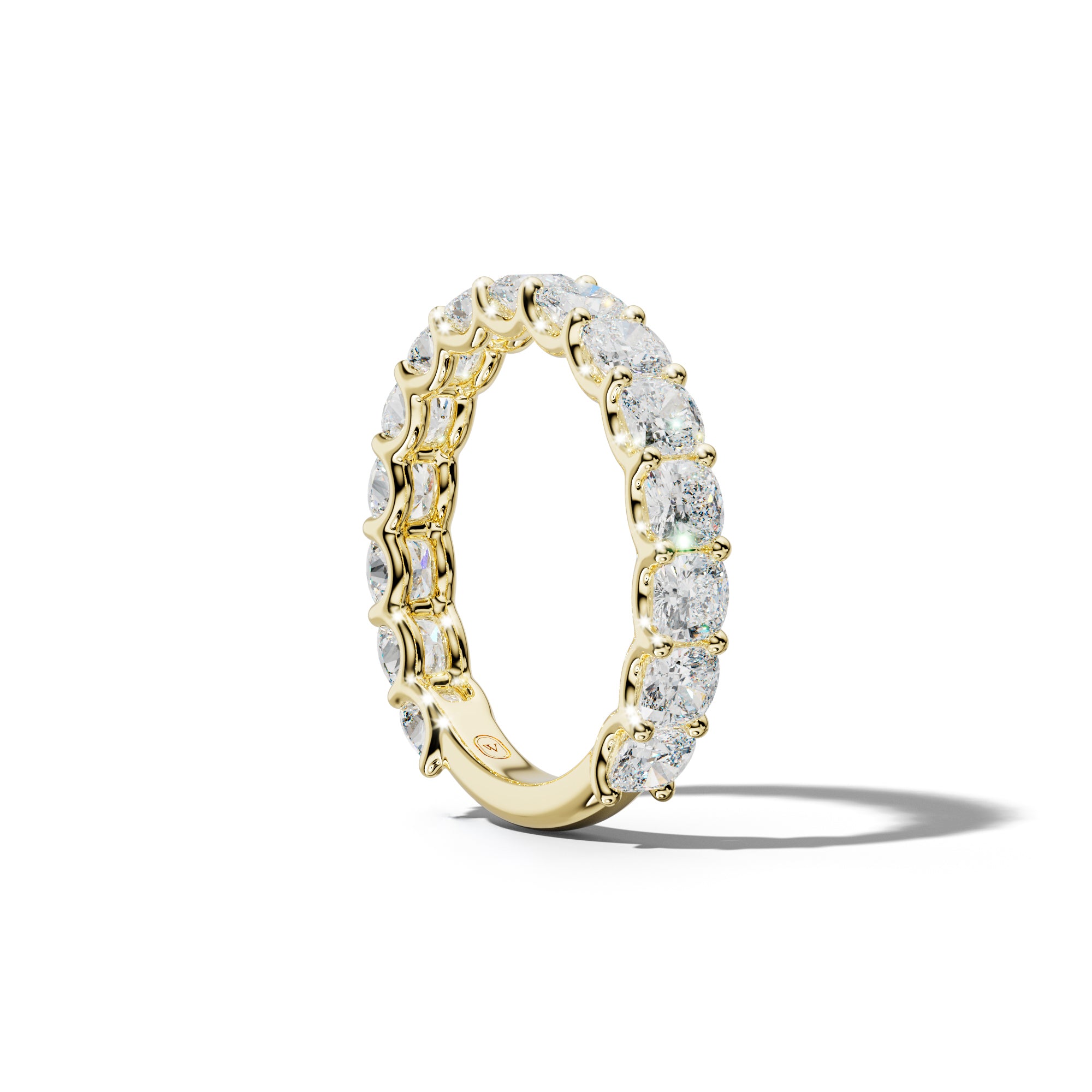 3.0 Carat Cushion Diamond 3/4 Anniversary Band U Prong