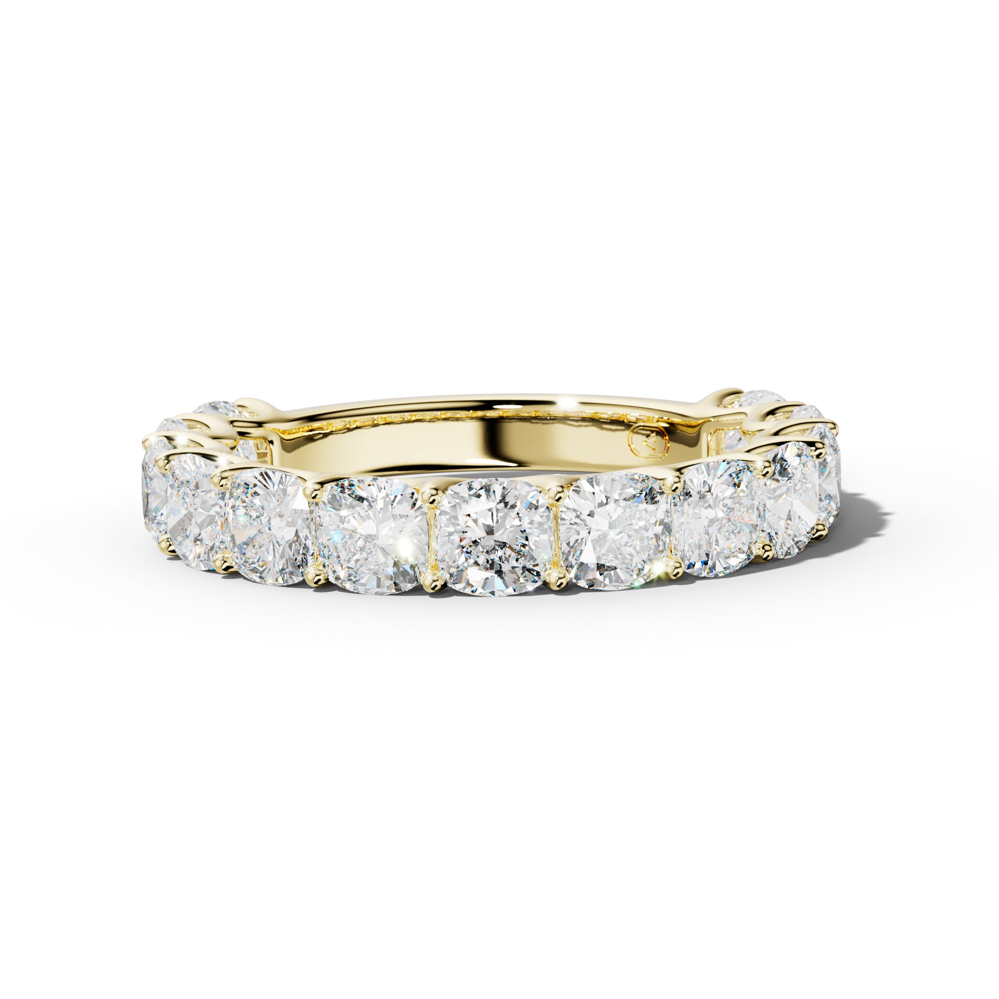 4.0 Carat Cushion Diamond 3/4 Anniversary Band U Prong