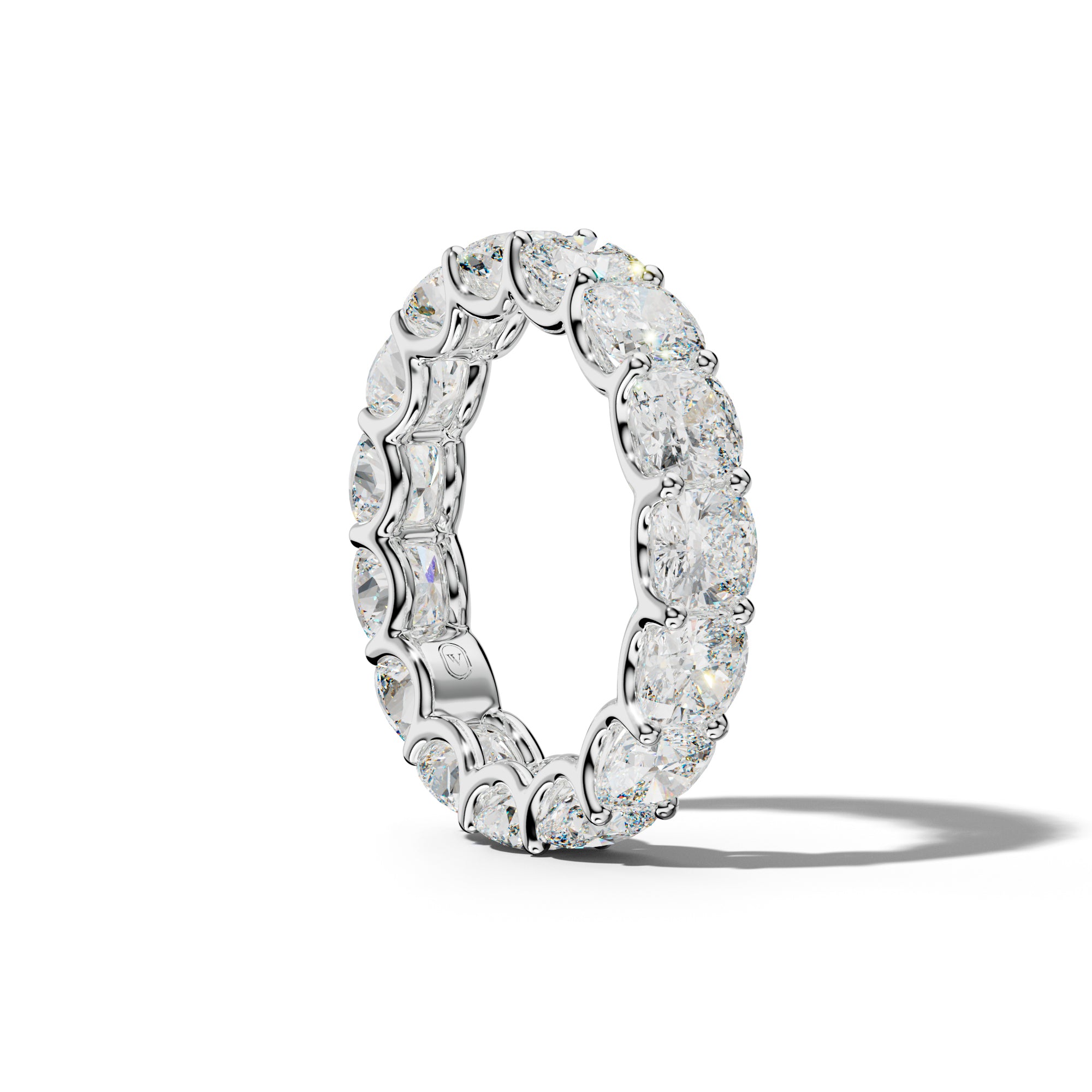 8.0 Carat Cushion Diamond Eternity Band U Prong