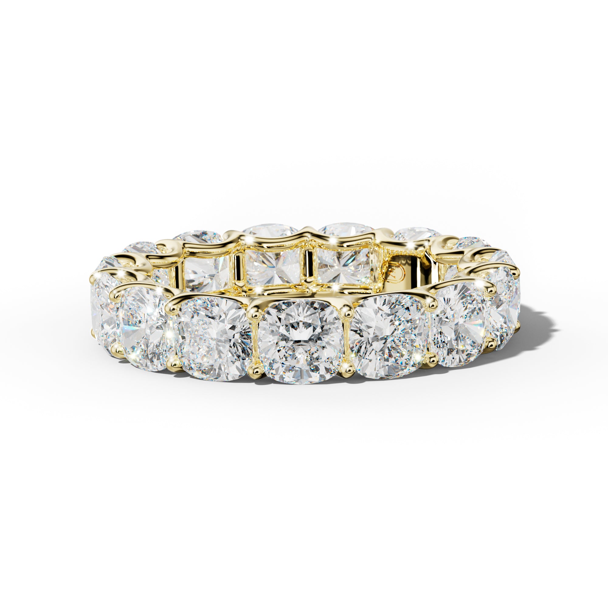 8.0 Carat Cushion Diamond Eternity Band U Prong