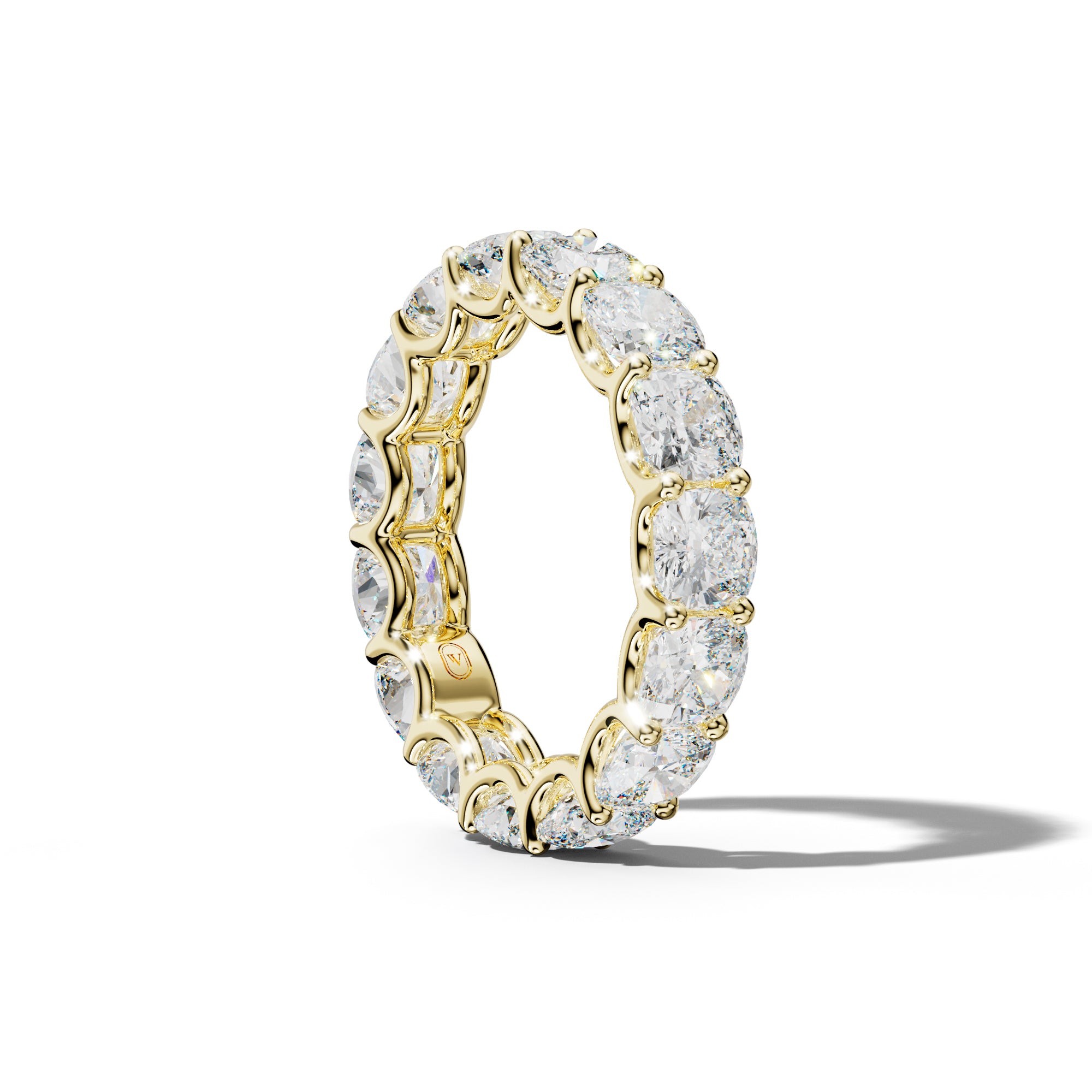 8.0 Carat Cushion Diamond Eternity Band U Prong