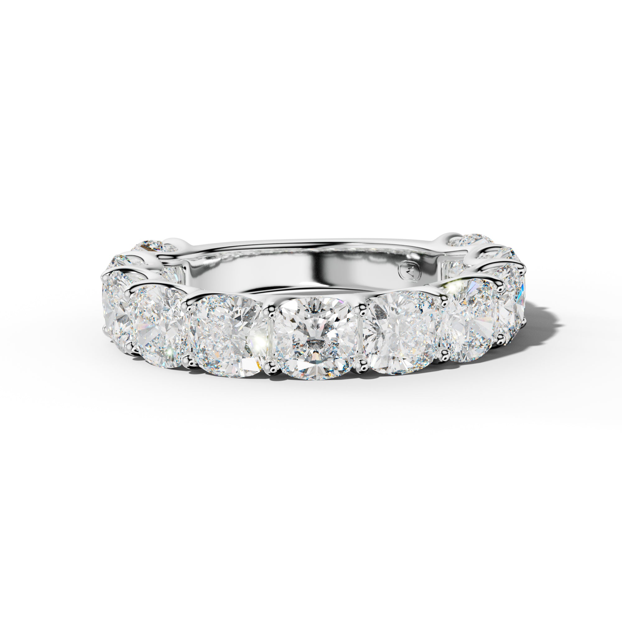 6.0 Carat Cushion Diamond 3/4 Anniversary Band U Prong
