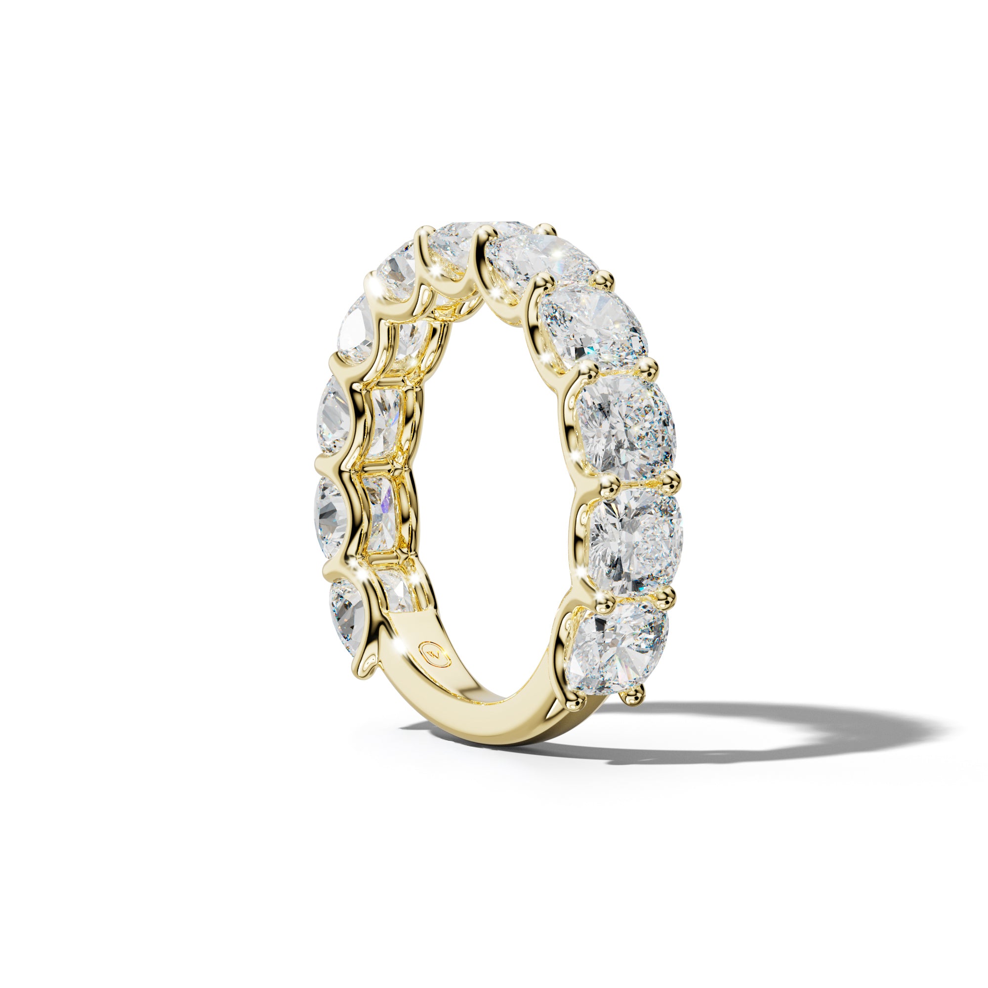 6.0 Carat Cushion Diamond 3/4 Anniversary Band U Prong