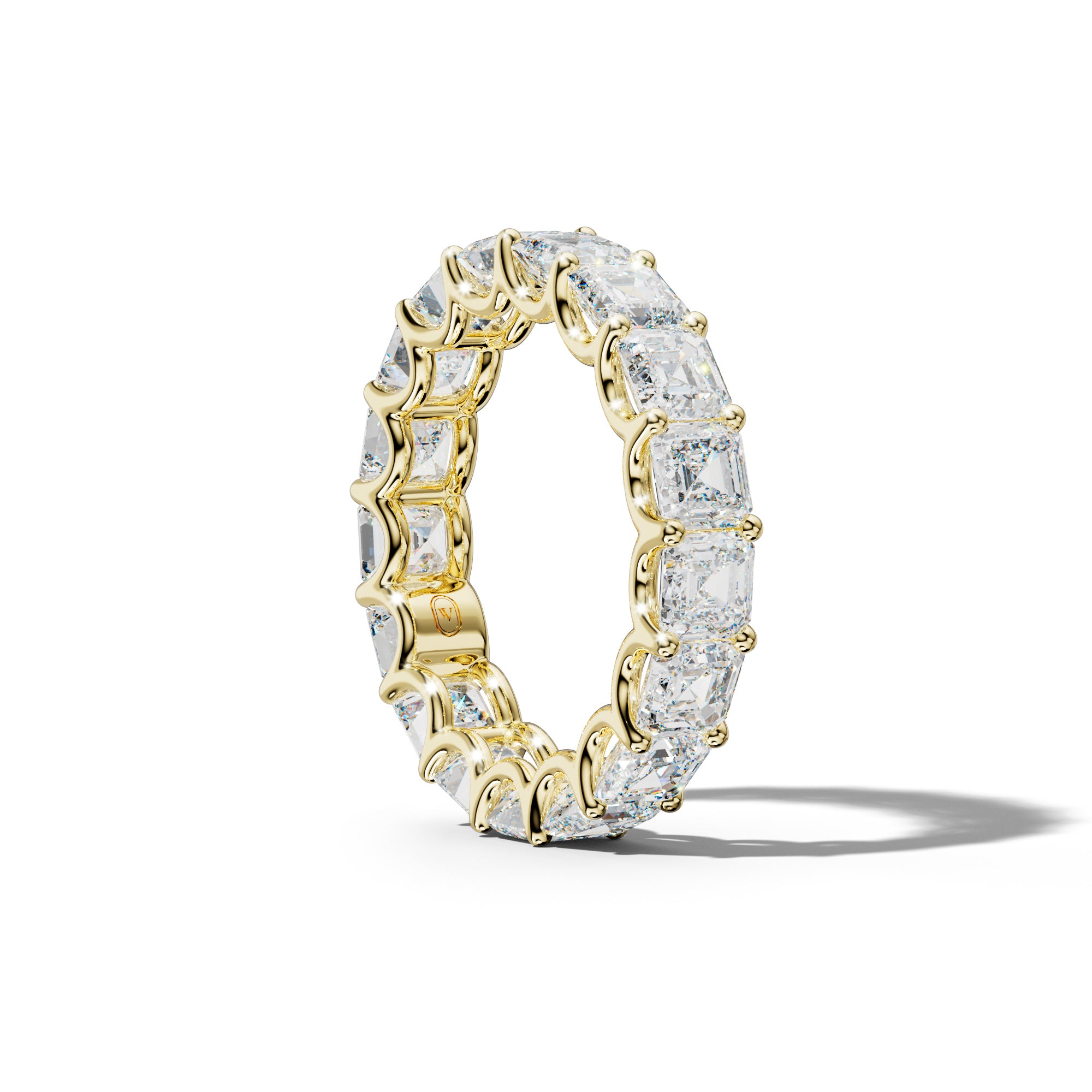 7.0 Carat Asscher Diamond Eternity Band U Prong