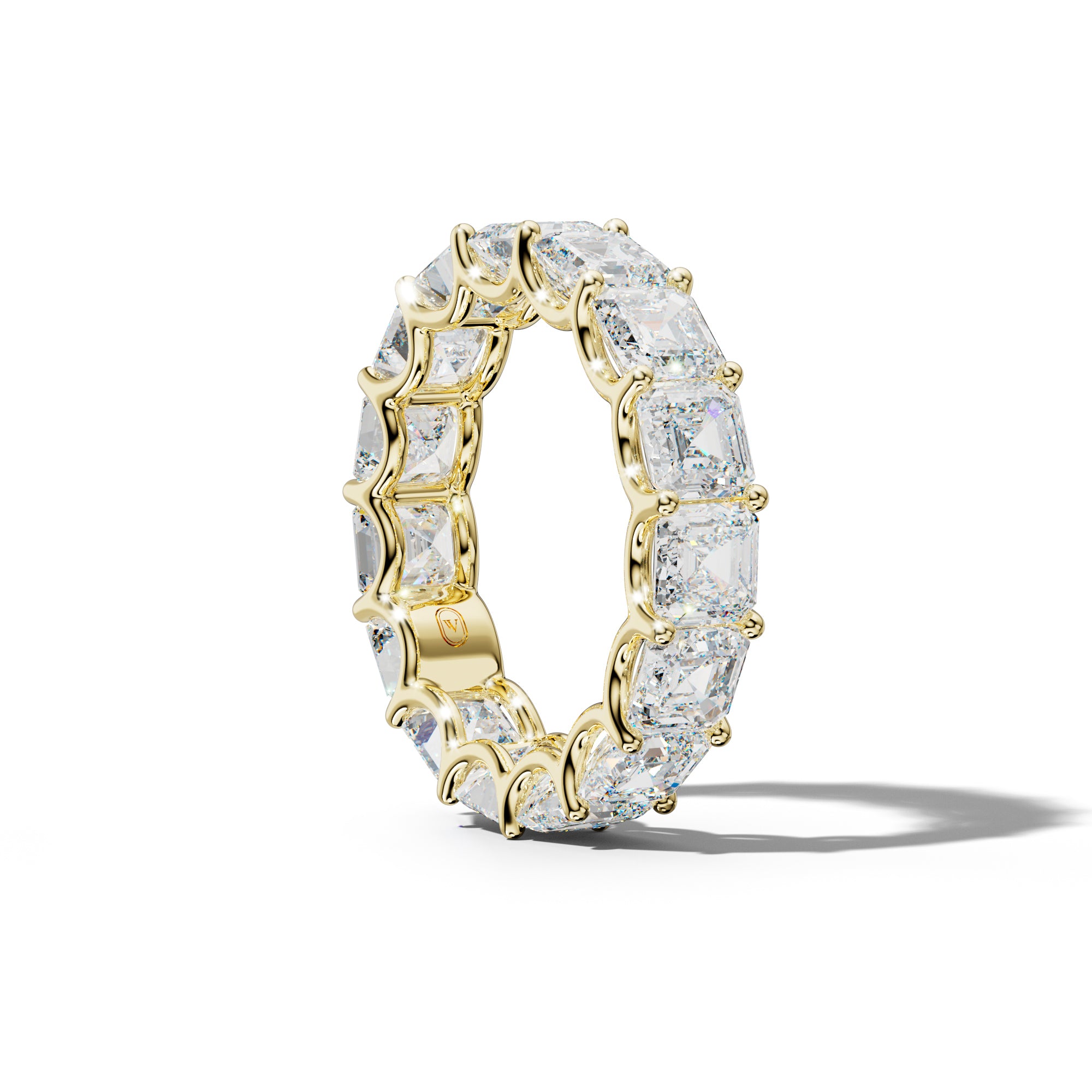 9.0 Carat Asscher Diamond  Eternity Band U Prong