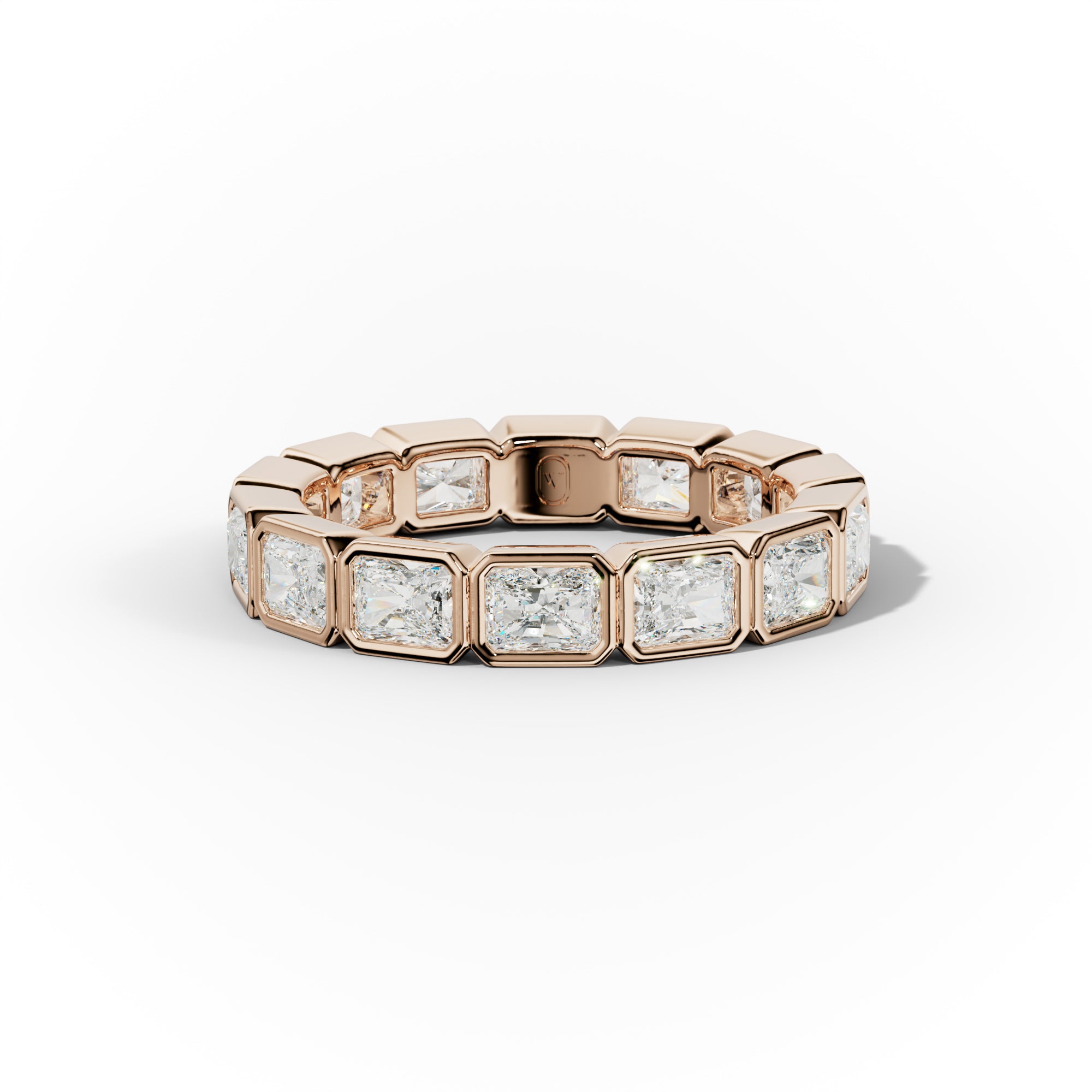 Carat East West Bezel Set Radiant Diamond Eternity Band