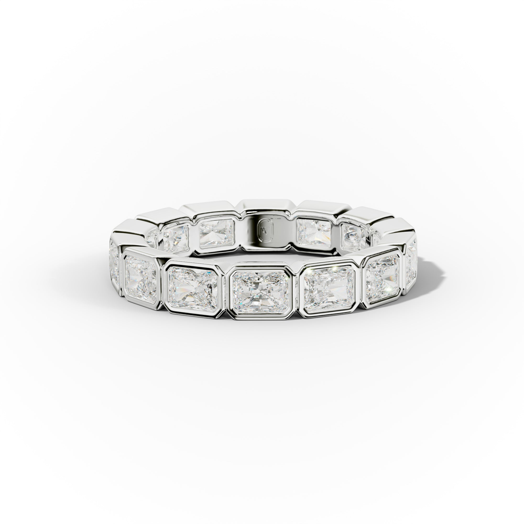 3.0 Carat East West Bezel Set Radiant Diamond Eternity Band