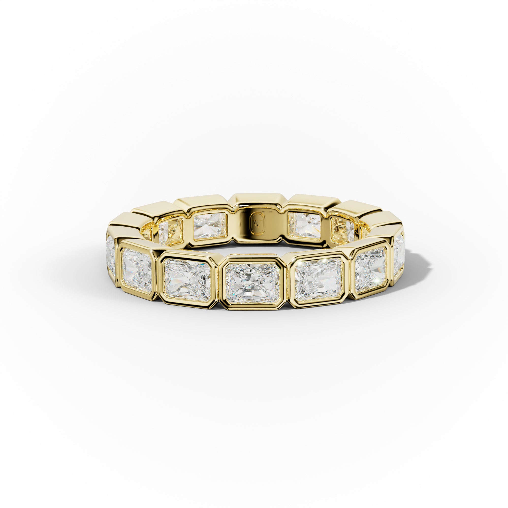 3.0 Carat East West Bezel Set Radiant Diamond Eternity Band