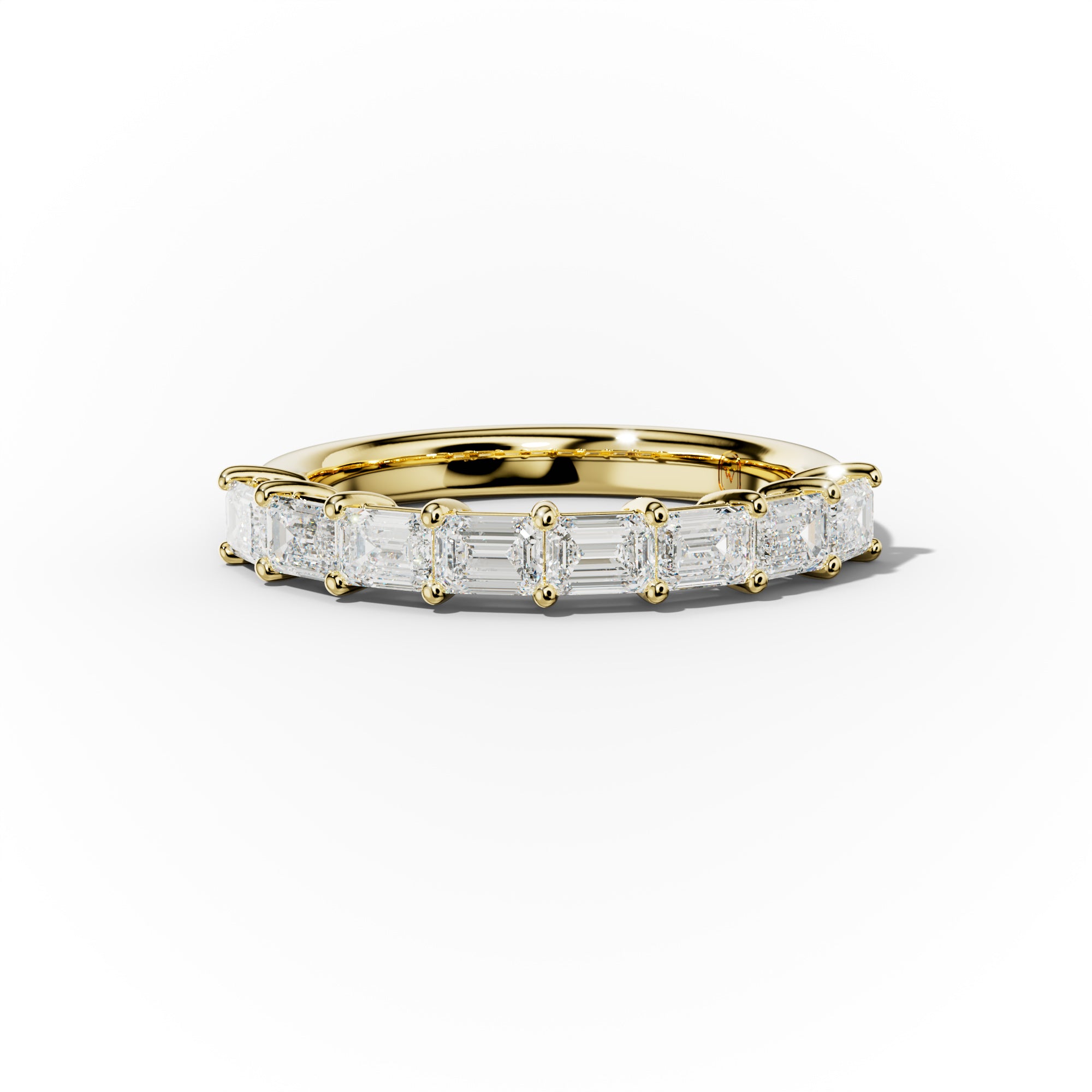 1.0 Carat East West Emerald Cut Diamond Anniversary Band