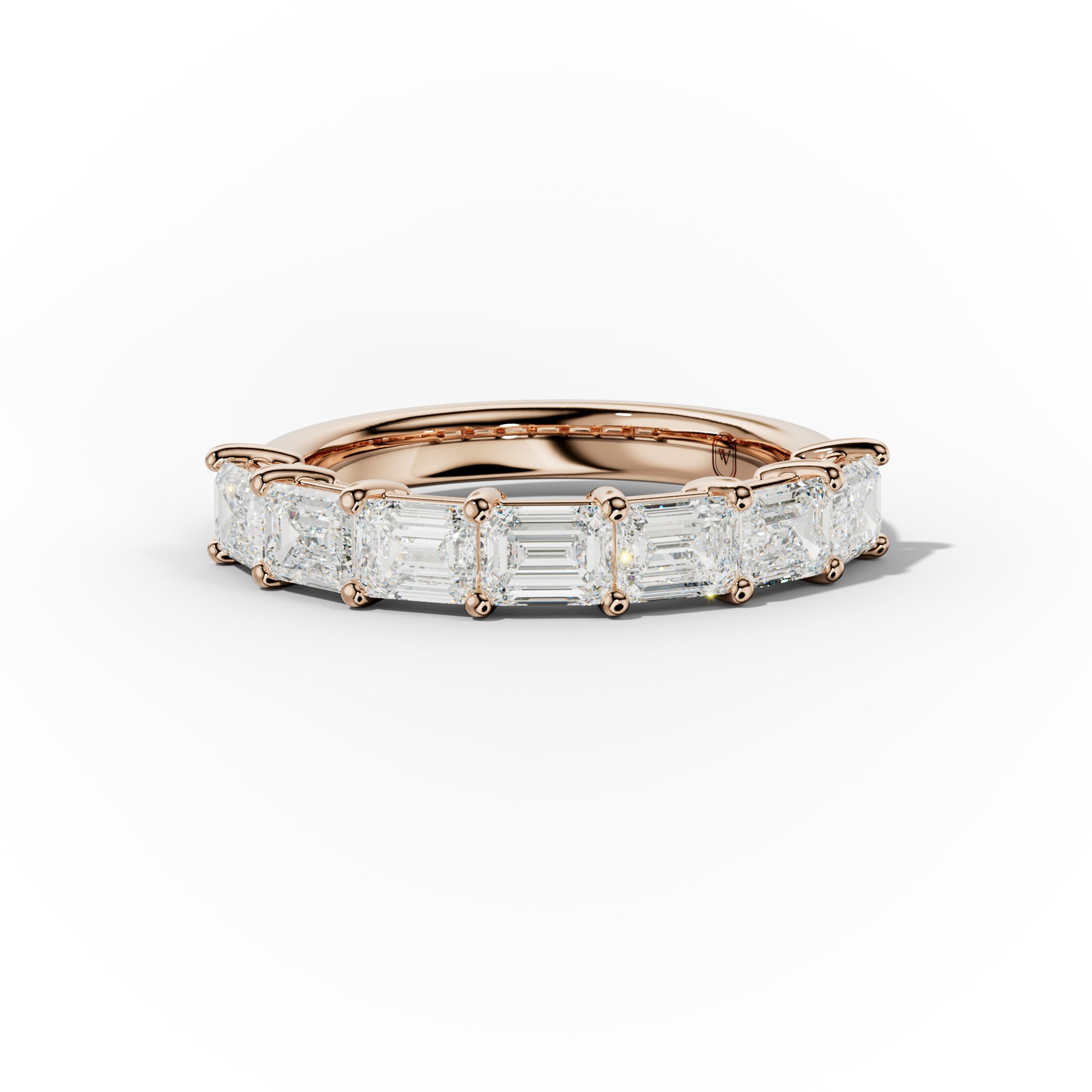 2  Carat East West Emerald Cut Diamond Anniversary Band